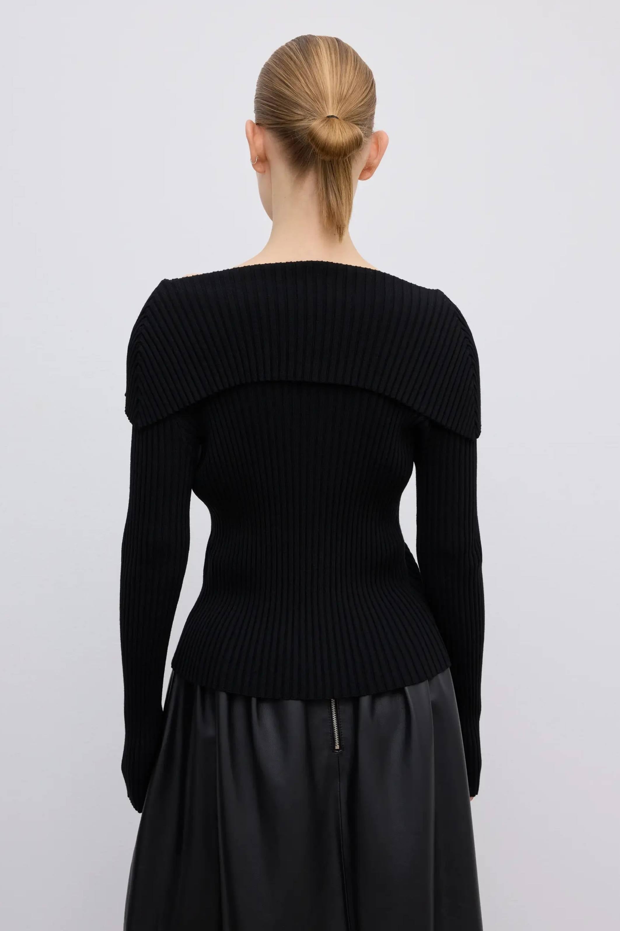 Merino Rib Cardigan - Bessette