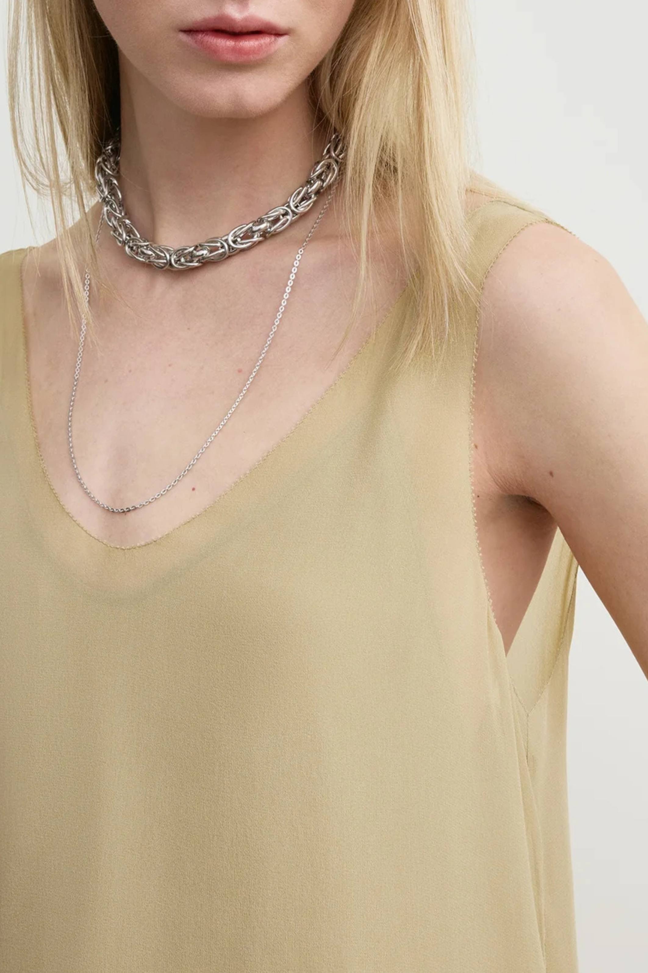 Chiffon slip dress