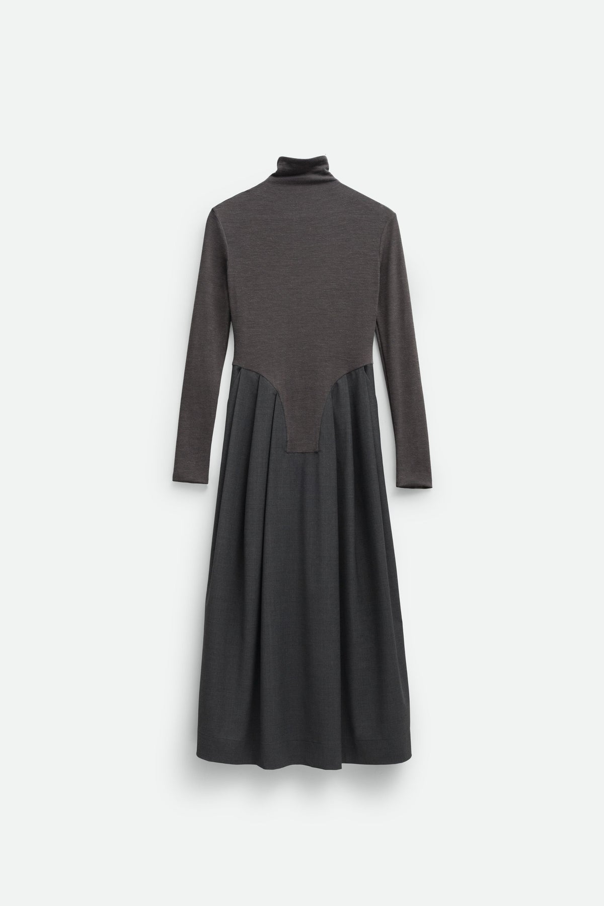 TURTLENECK DRESS (grey) - Bessette