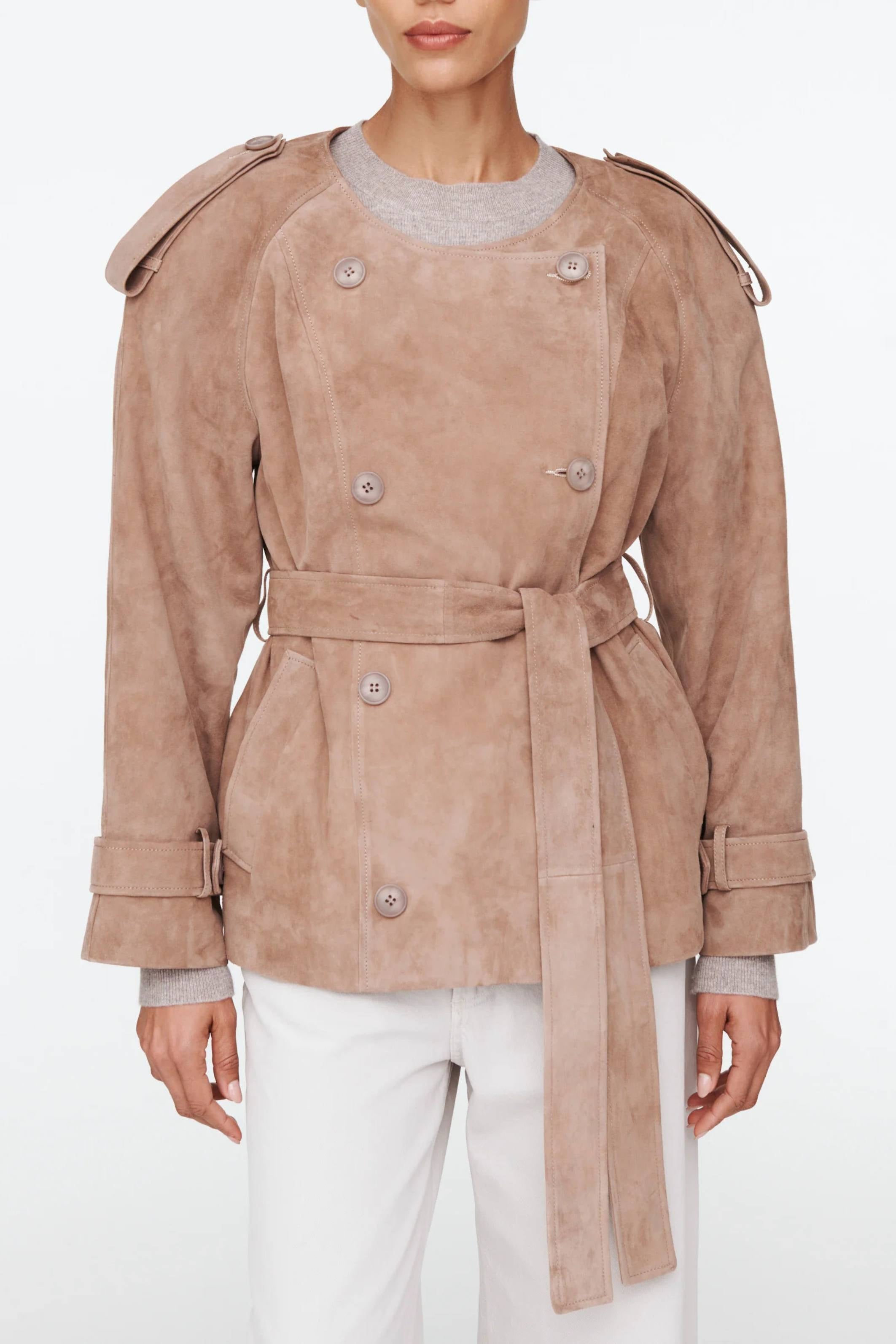 Klarissa Suede Jacket Praline