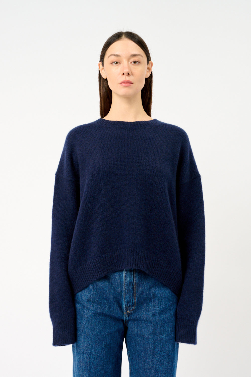 深藍色常春藤毛衣