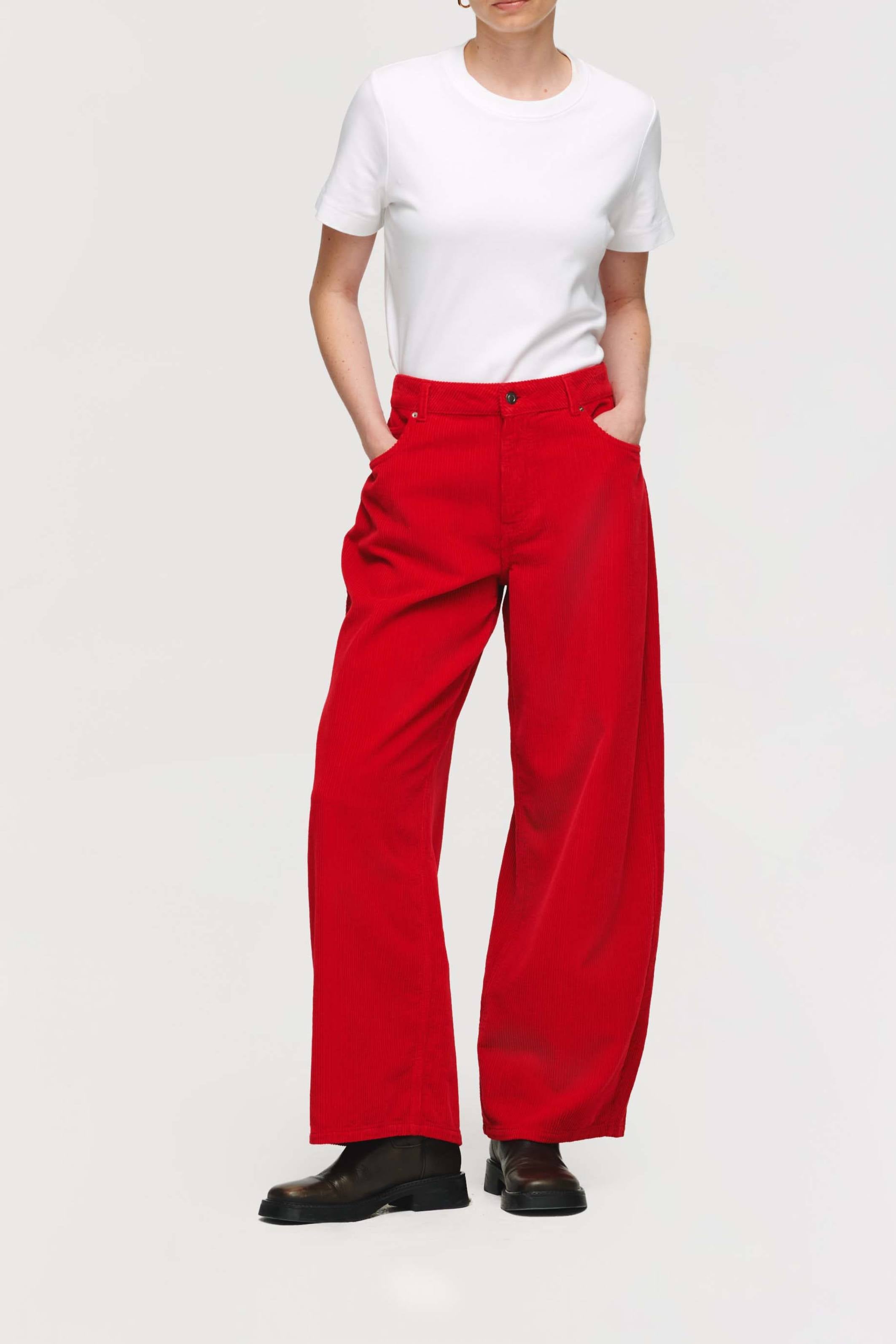 Markus Cord Barrel Leg Trouser - Bessette