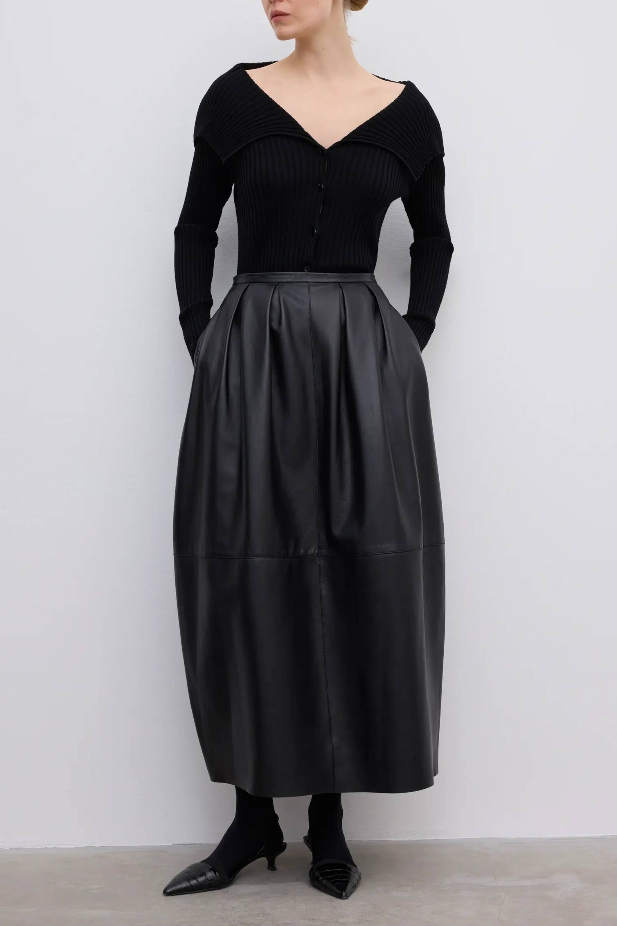 Merino Rib Cardigan - Bessette