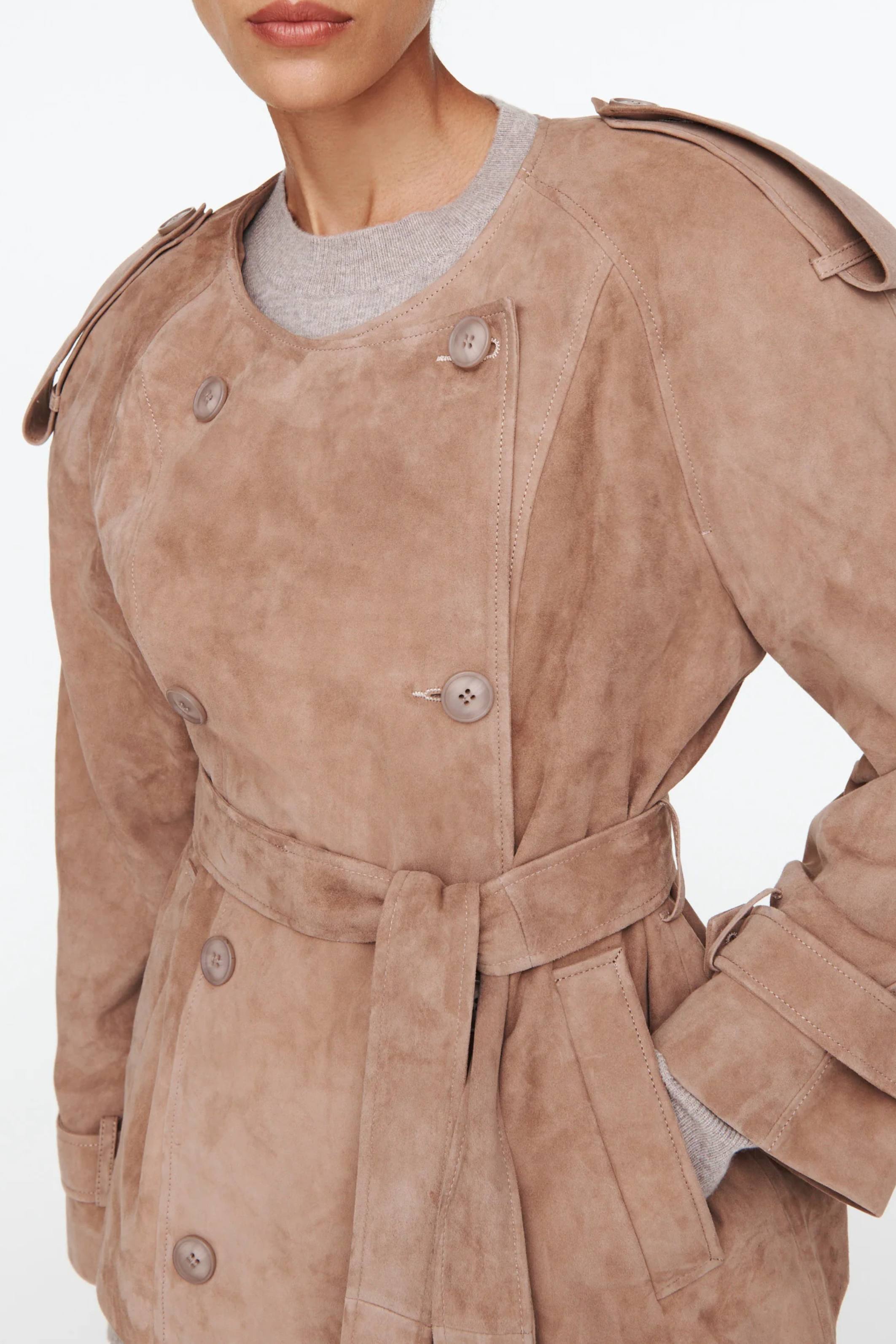 Klarissa Suede Jacket Praline