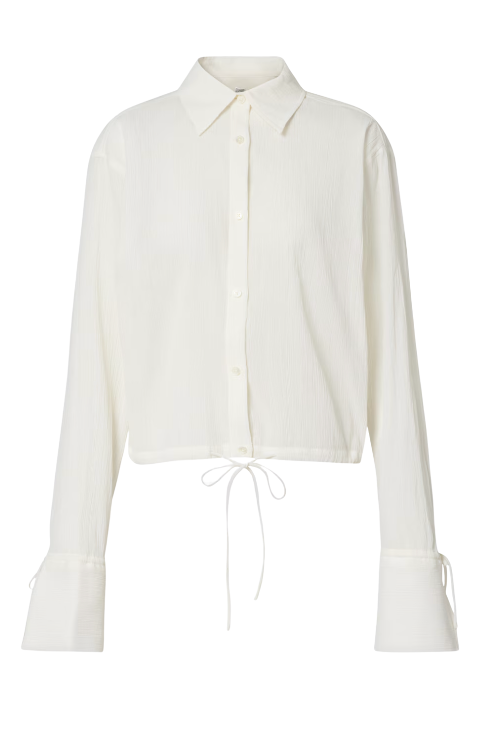 Drawstring Shirt Off-White