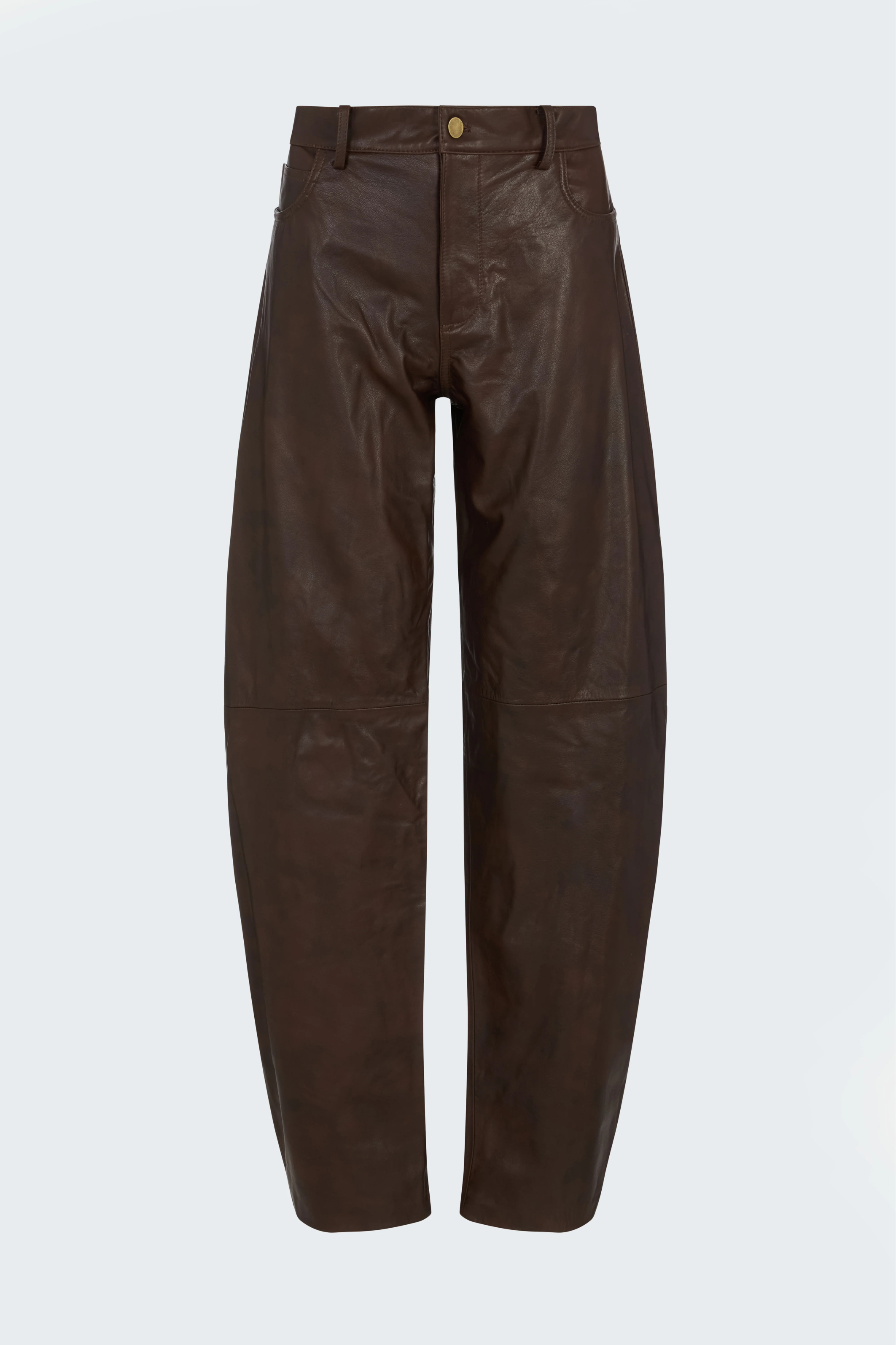 Billie Leather Trousers Fudge