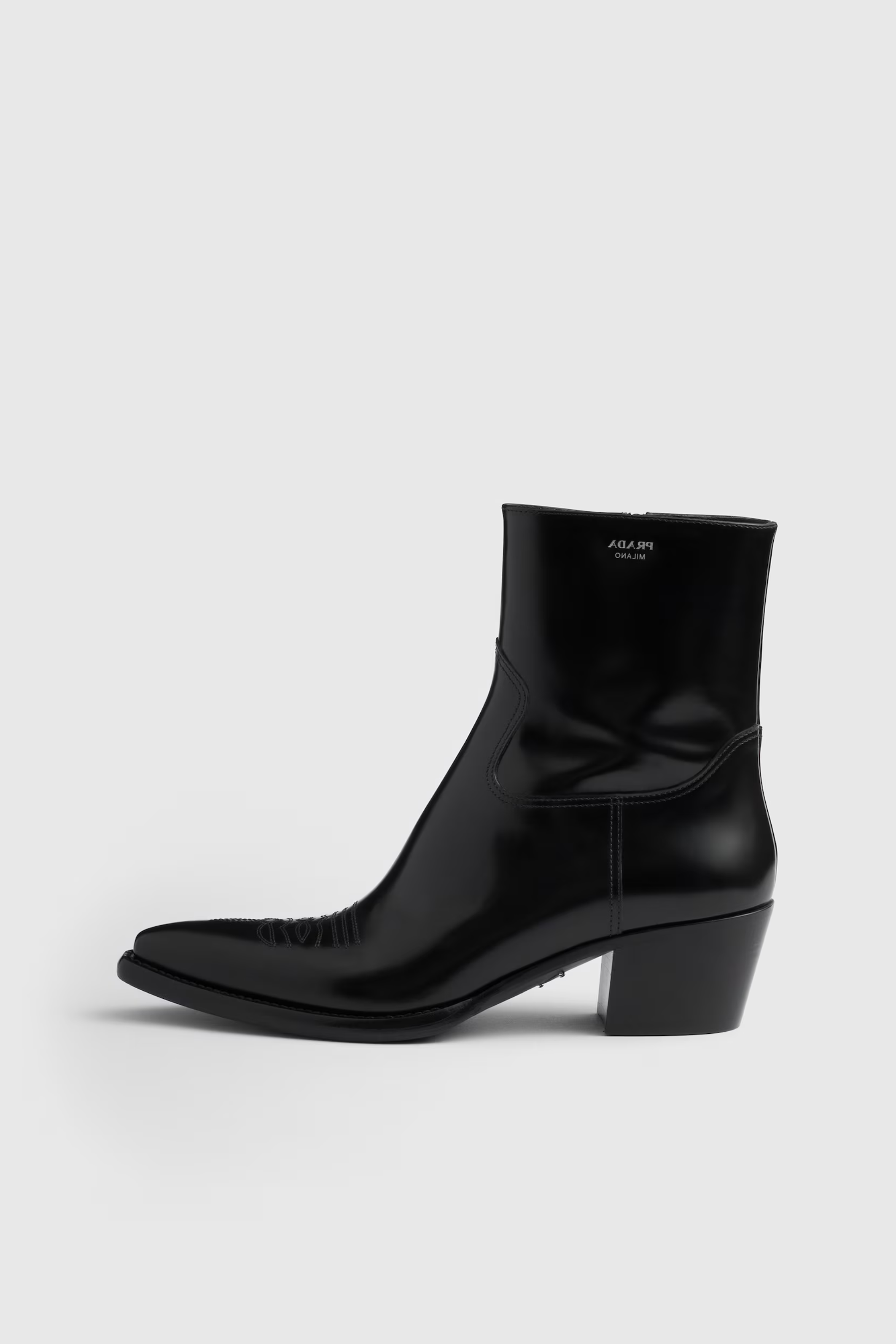 Brushed Leather Boots-Prada-Bessette