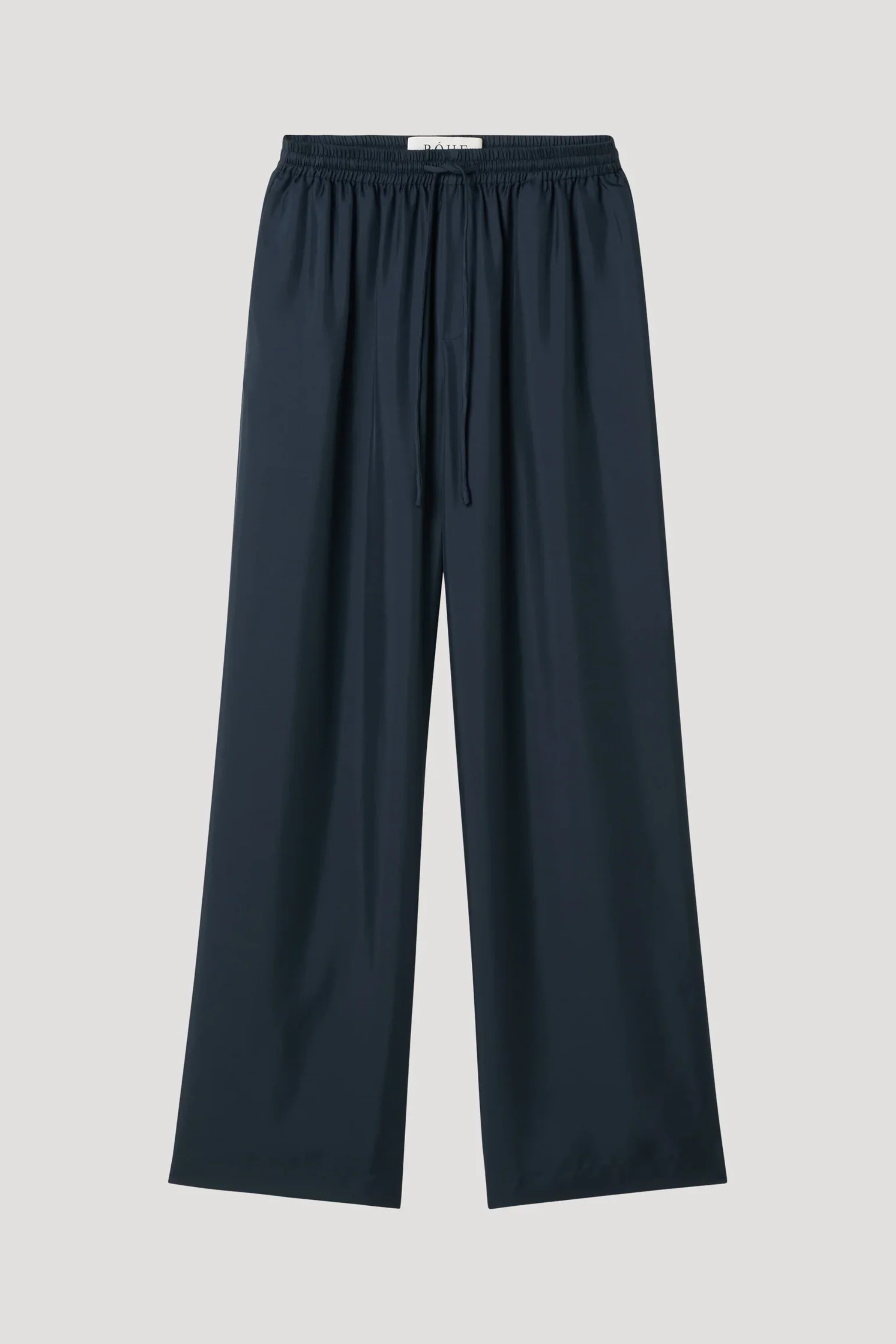 Wide Leg Silk Trousers Storm - Bessette