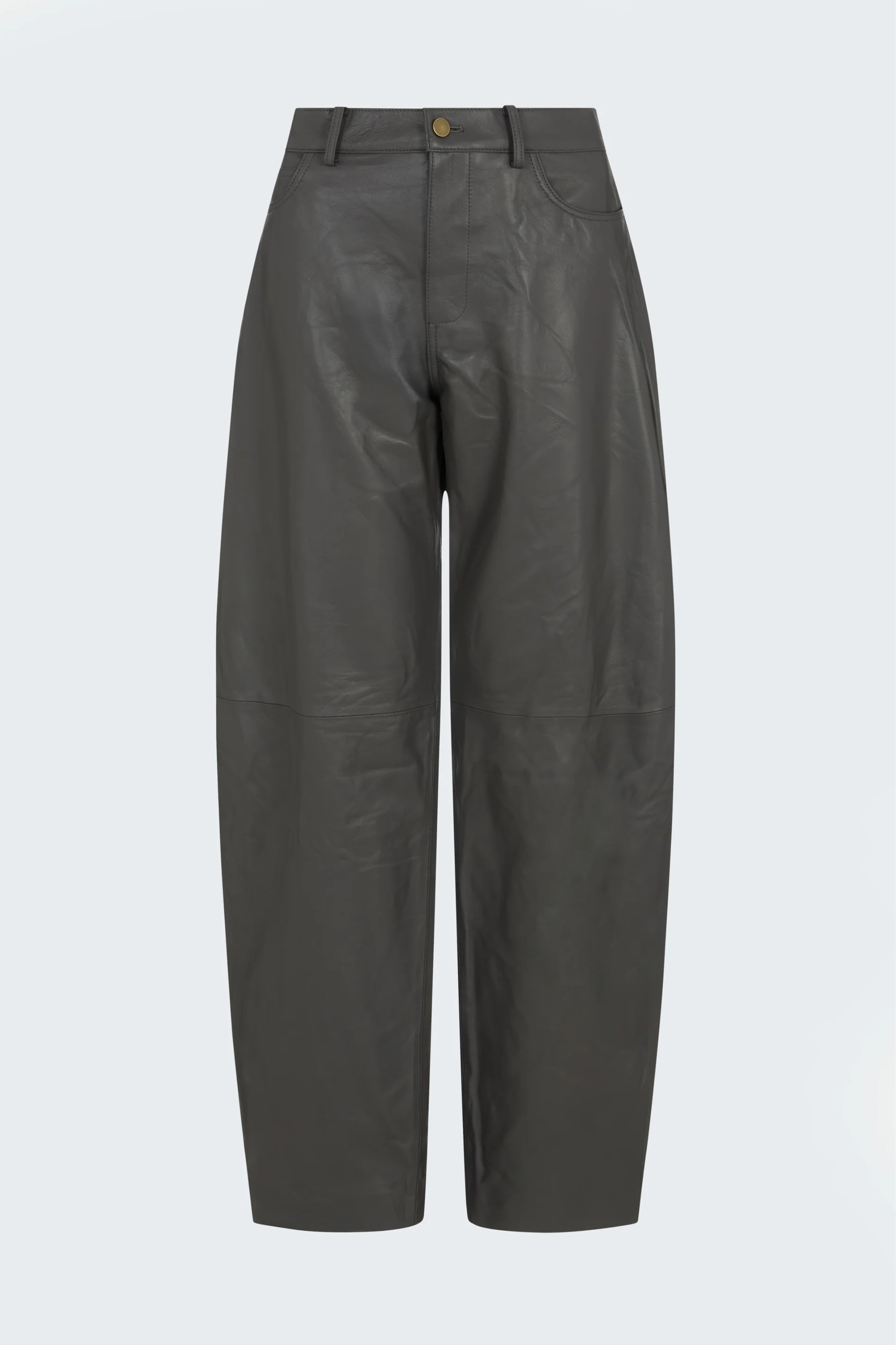 Billie Leather Trousers Stone