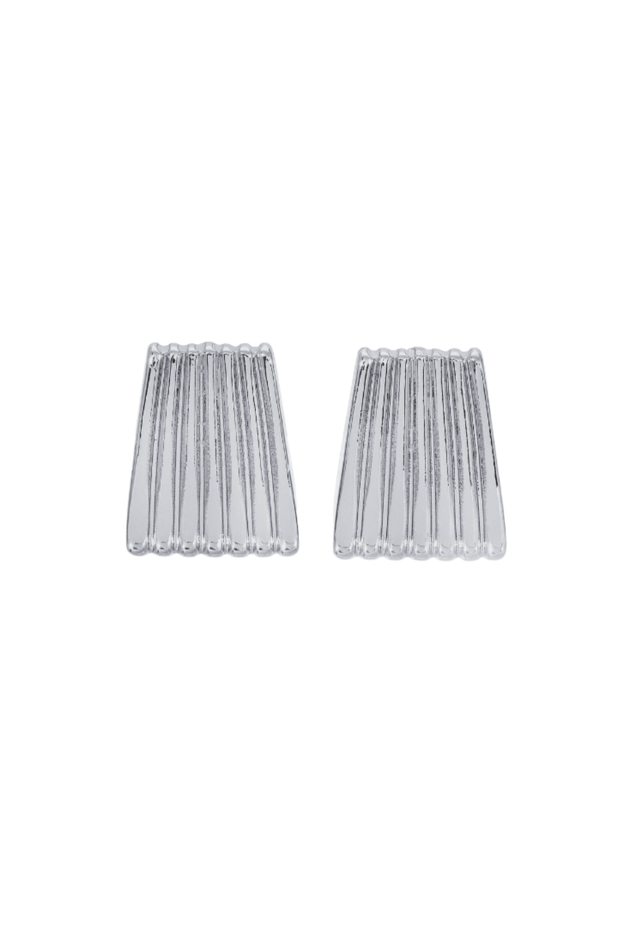Heaven Mayhem Ribbed Silver Earring - Bessette