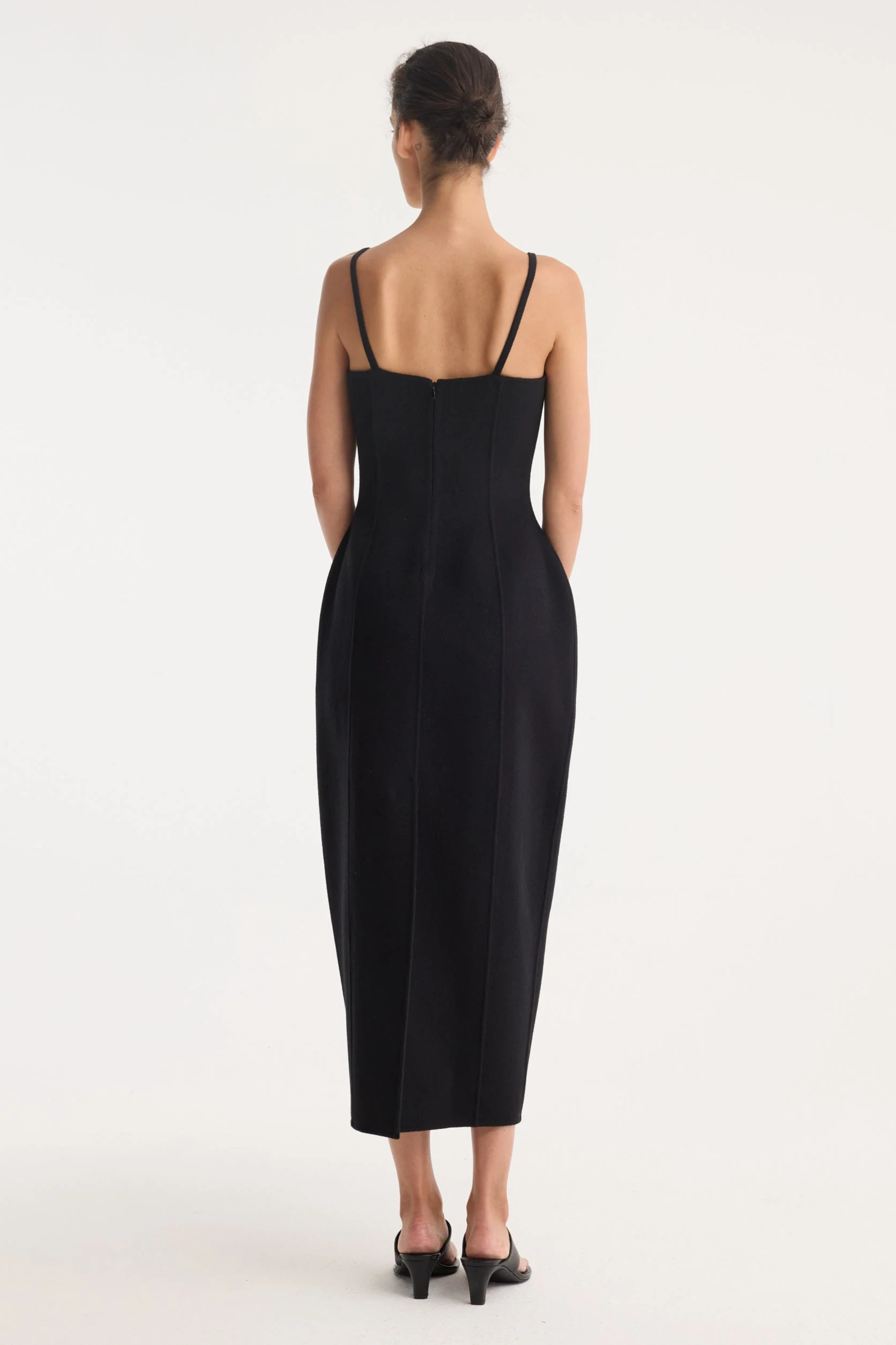 Sculptural double-faced dress - Bessette