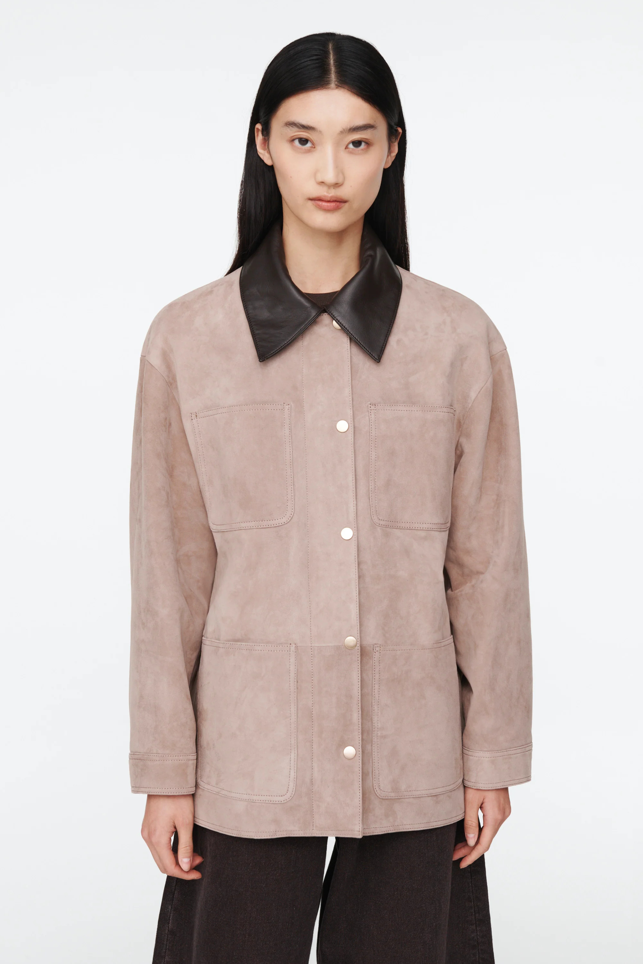 Stella suede jacket in praline