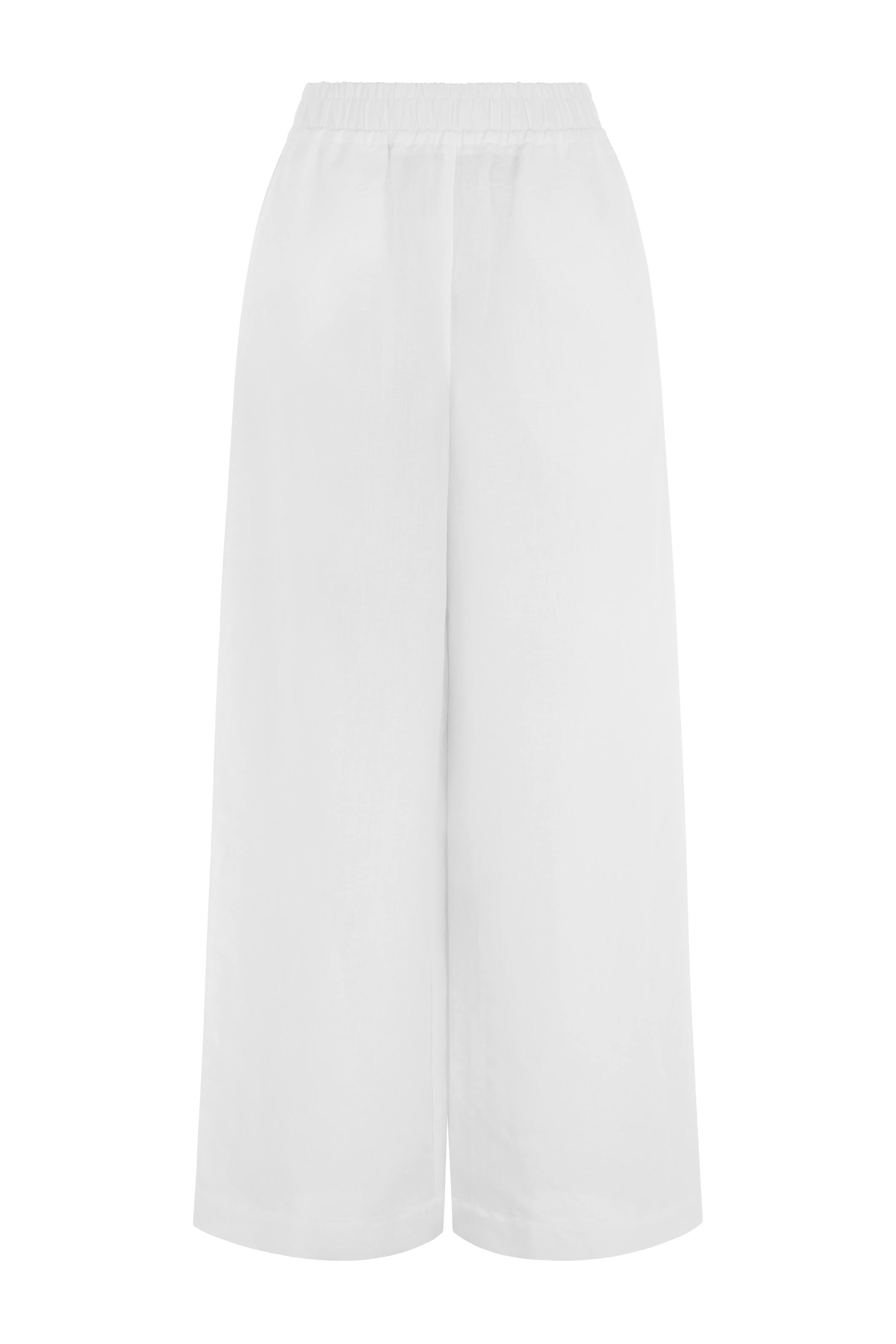 Alara Linen Wide Leg Trouser - Bessette