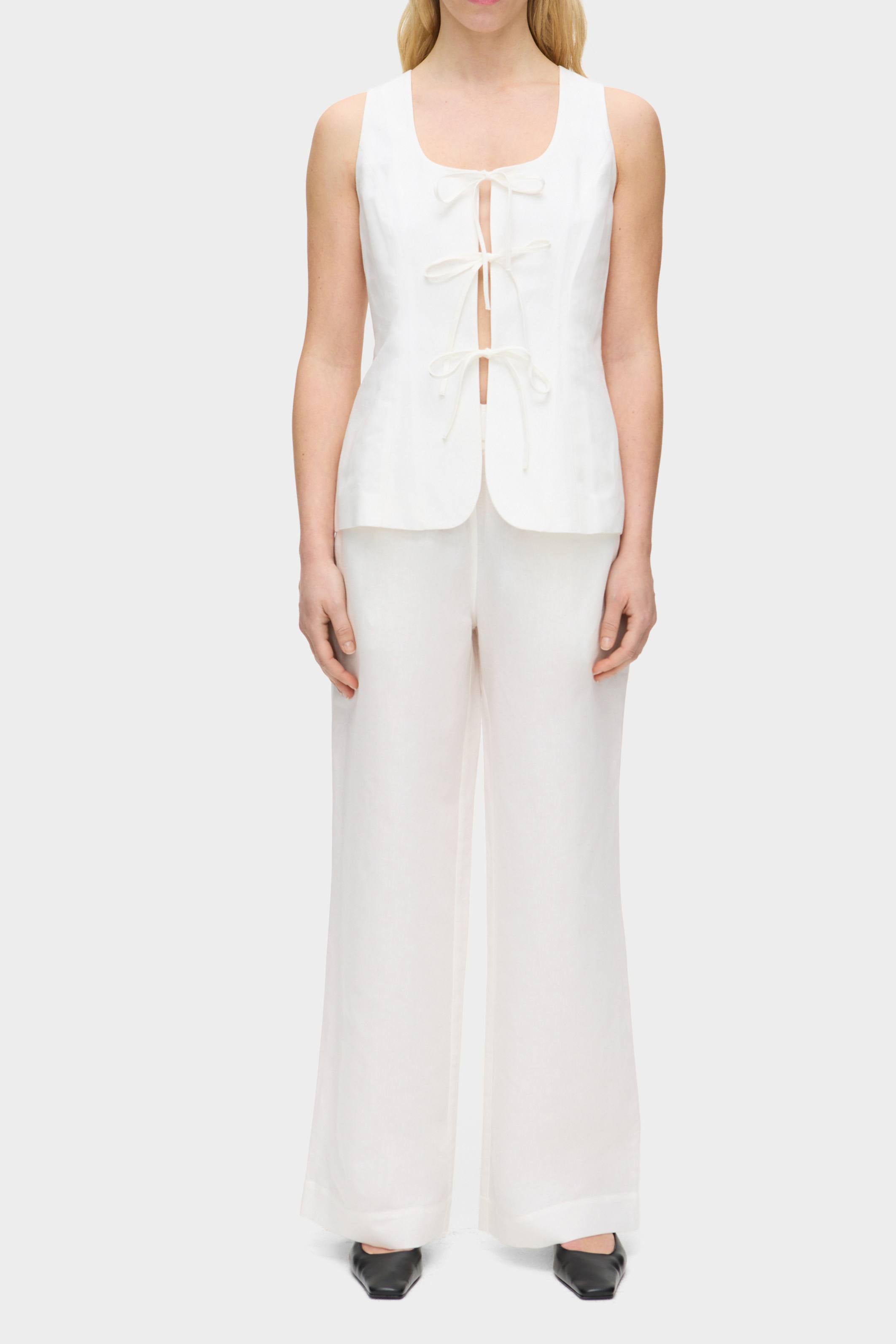 Lupin Linen Tie Waistcoat - Bessette