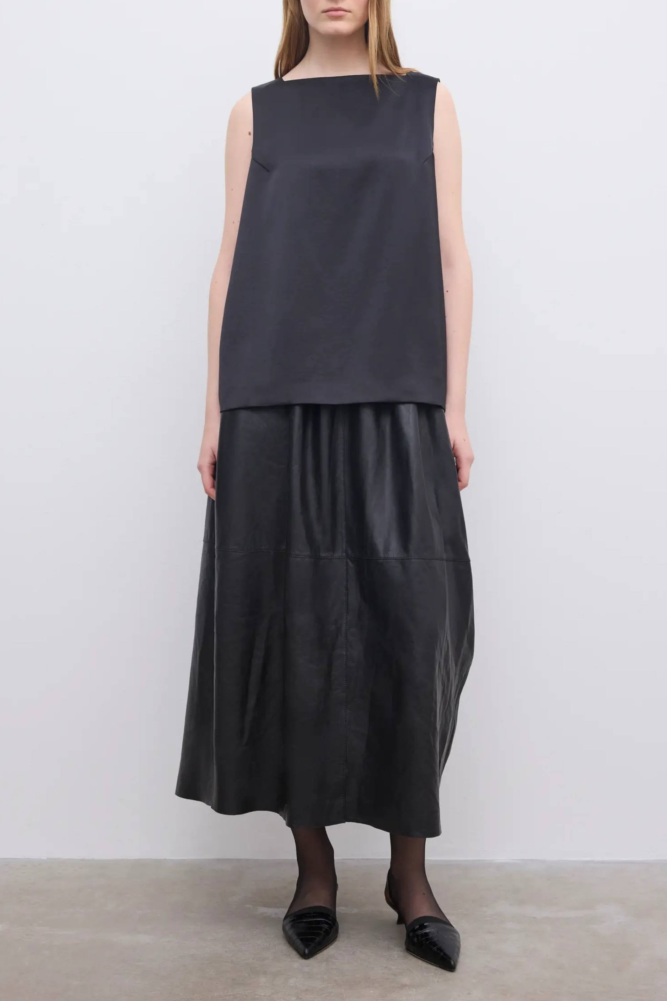 Open Back Satin top - Bessette