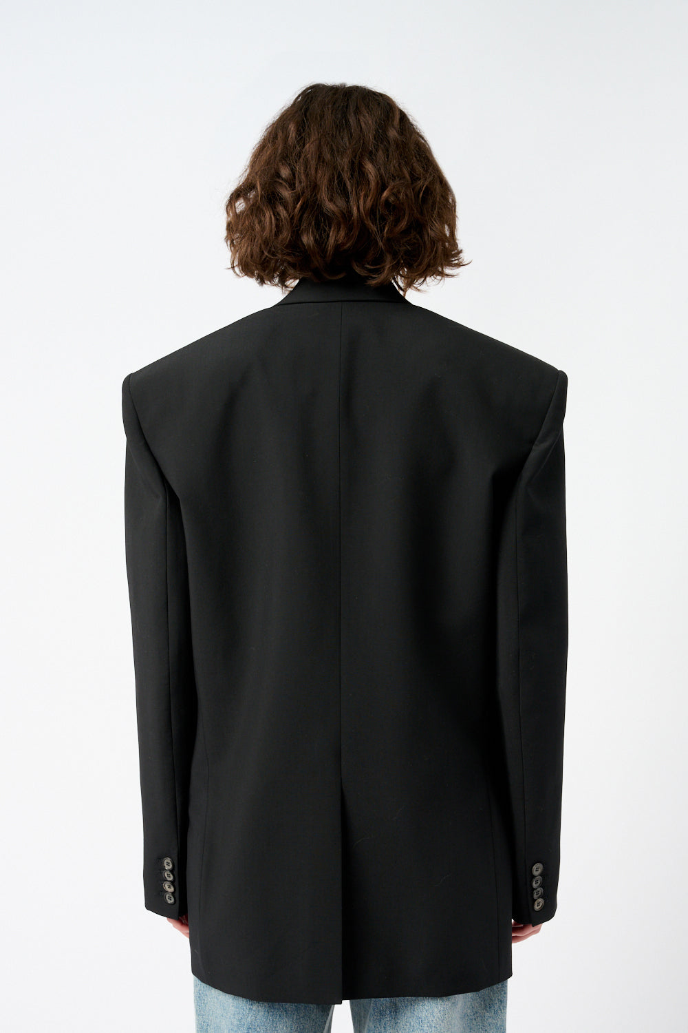The Silk and Wool-Blend Satin Blazer-Magda Butrym-Bessette