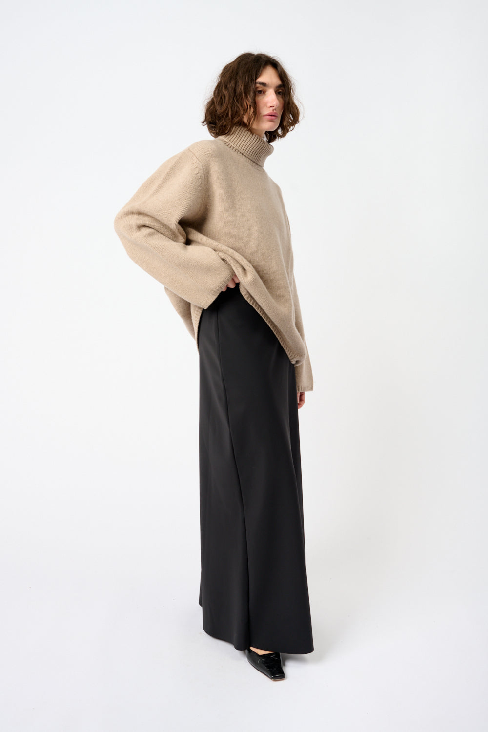 Wollen kasjmier coltrui