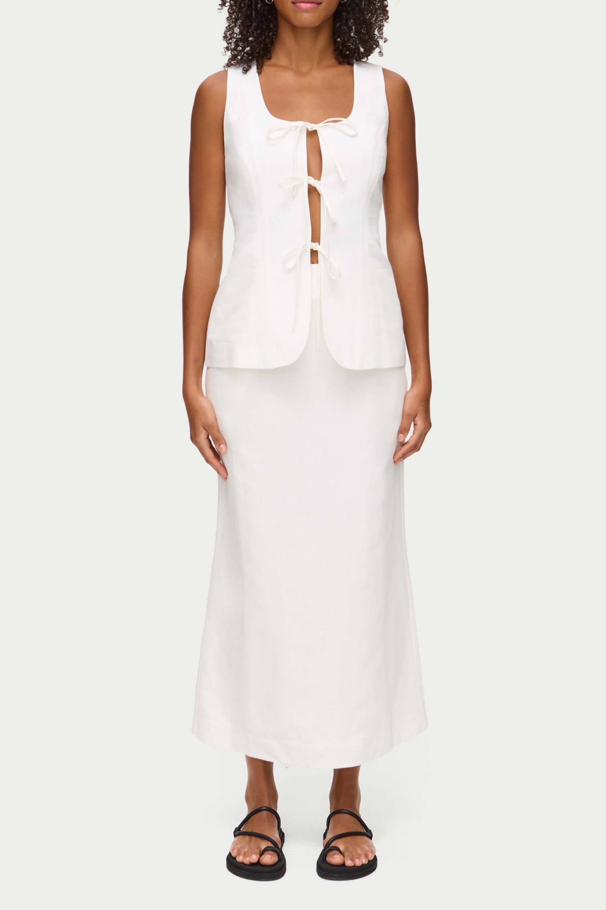 Mia Linen Maxi Skirt - Bessette