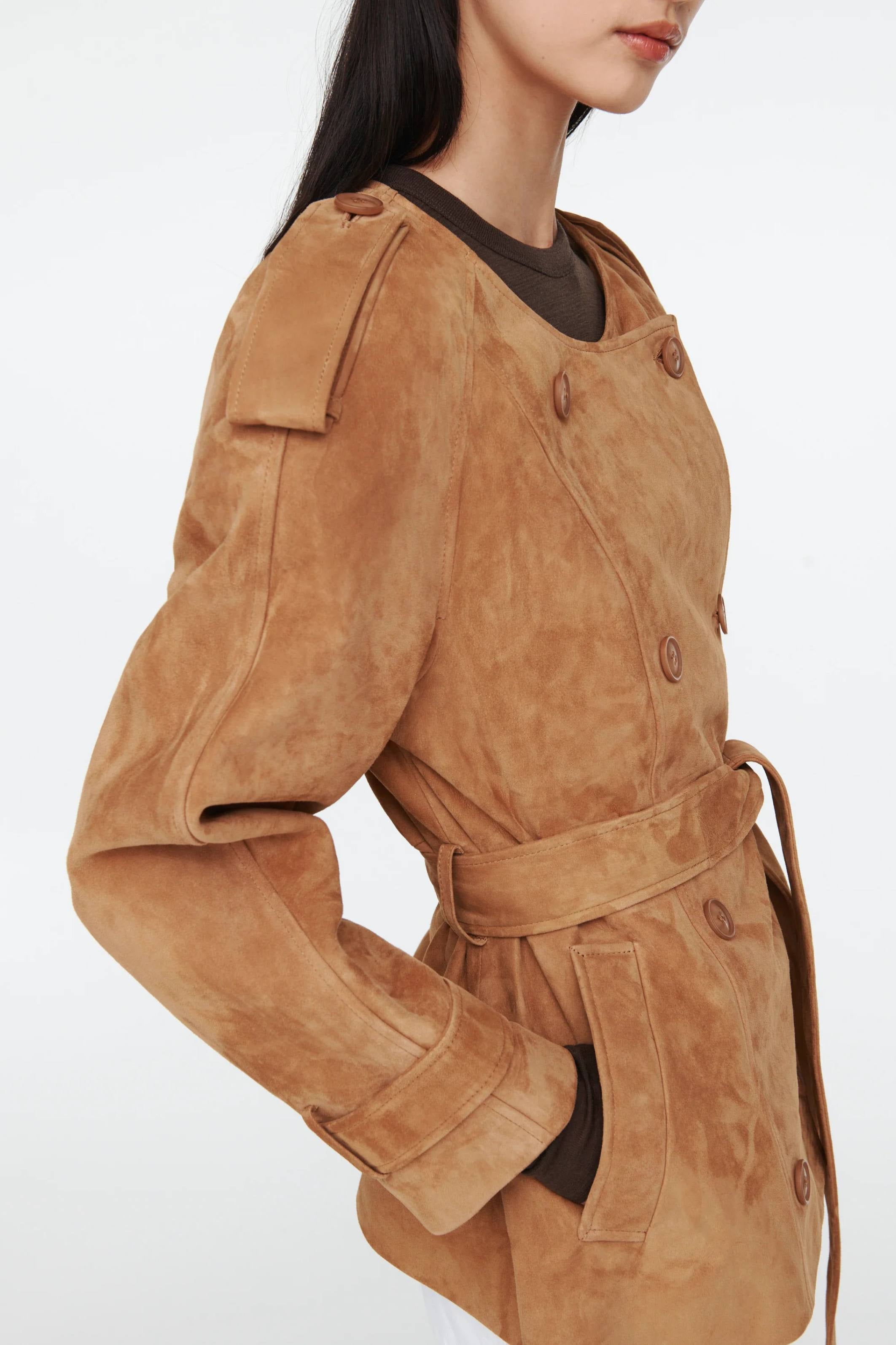 Klarissa Suede Jacket Whiskey