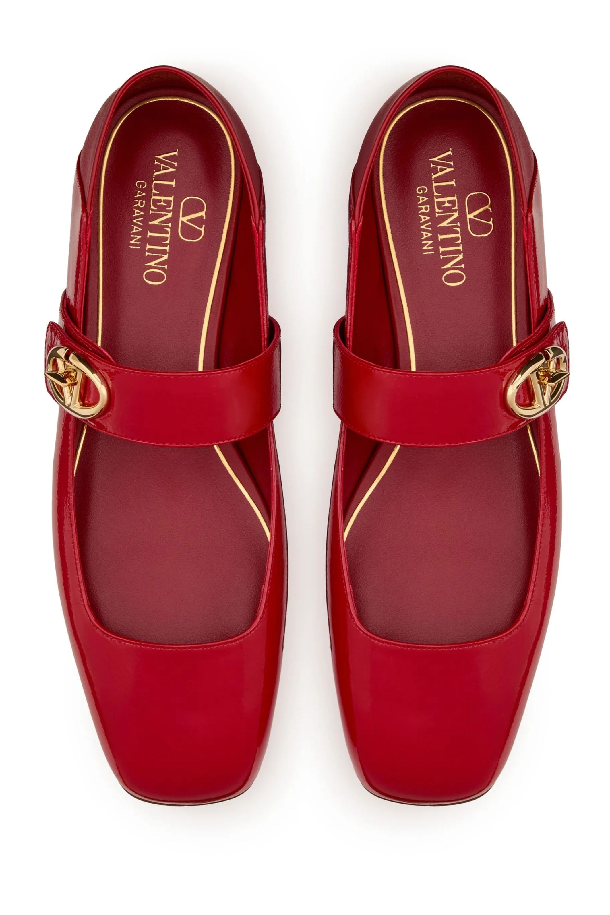 Valentino V-Logo Mary Jane Flats - Bessette