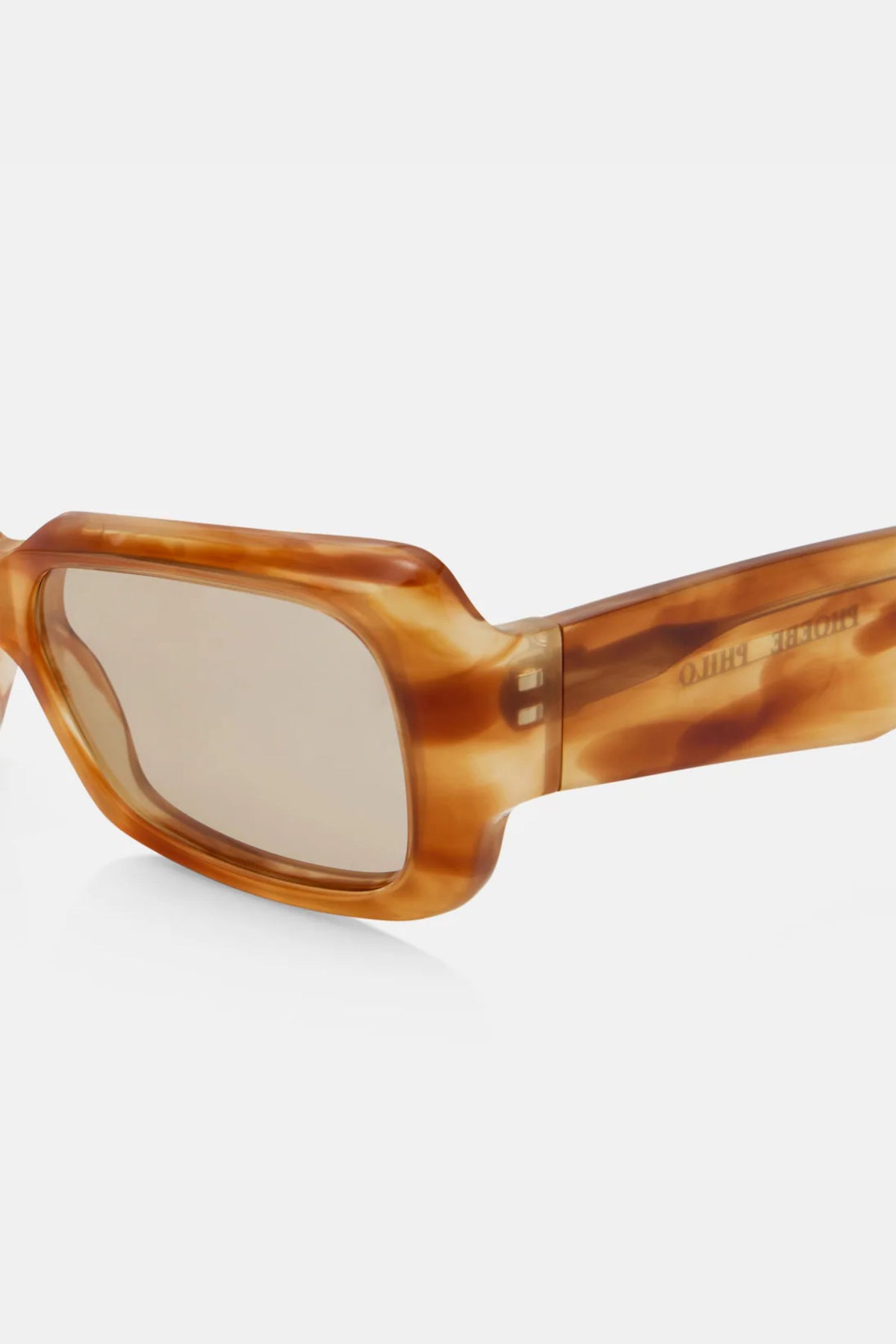 Phoebe Philo Score Rectangular Sunglasses