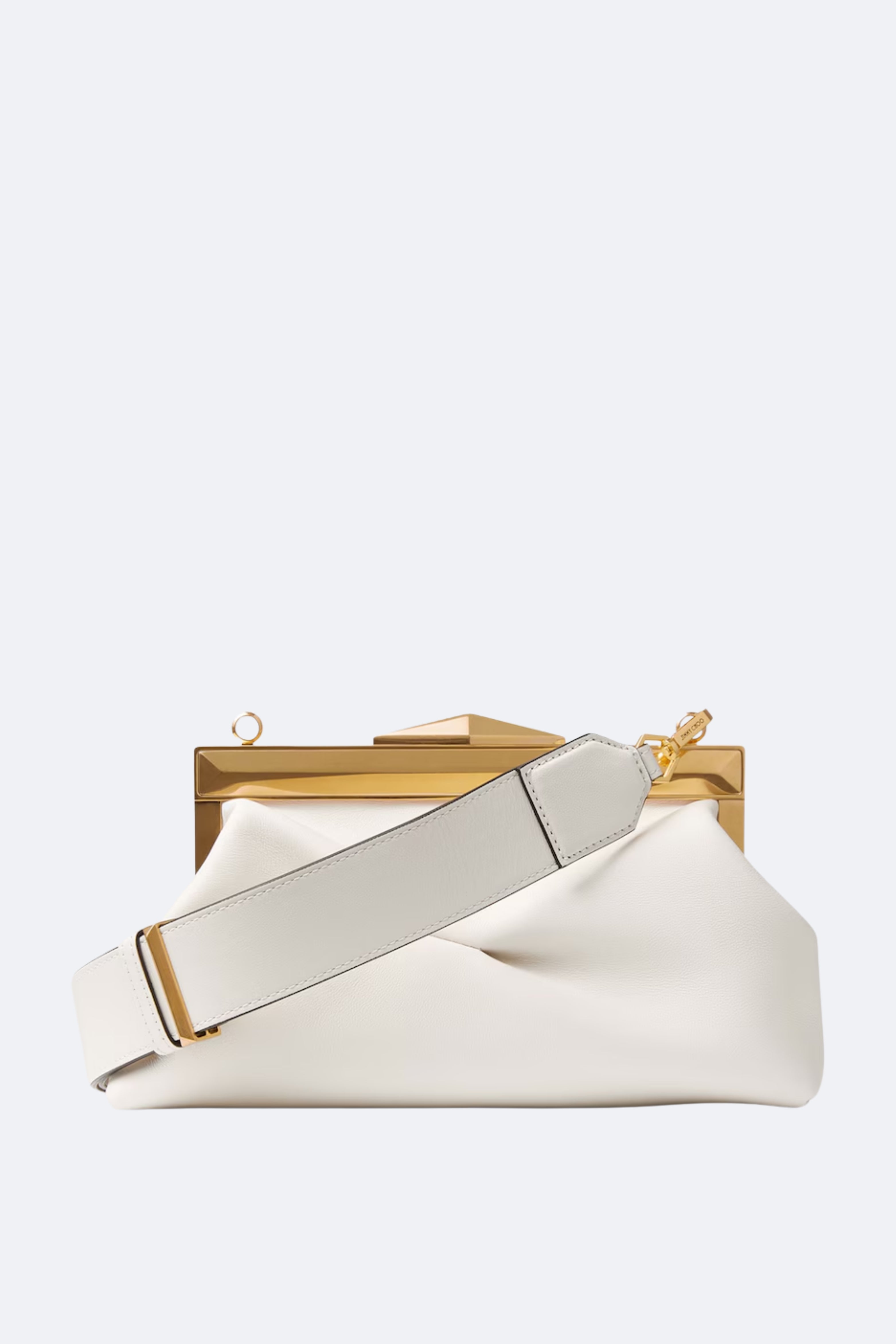 Jimmy Choo Small Diamond Frame Soft Leather Clutch - Bessette