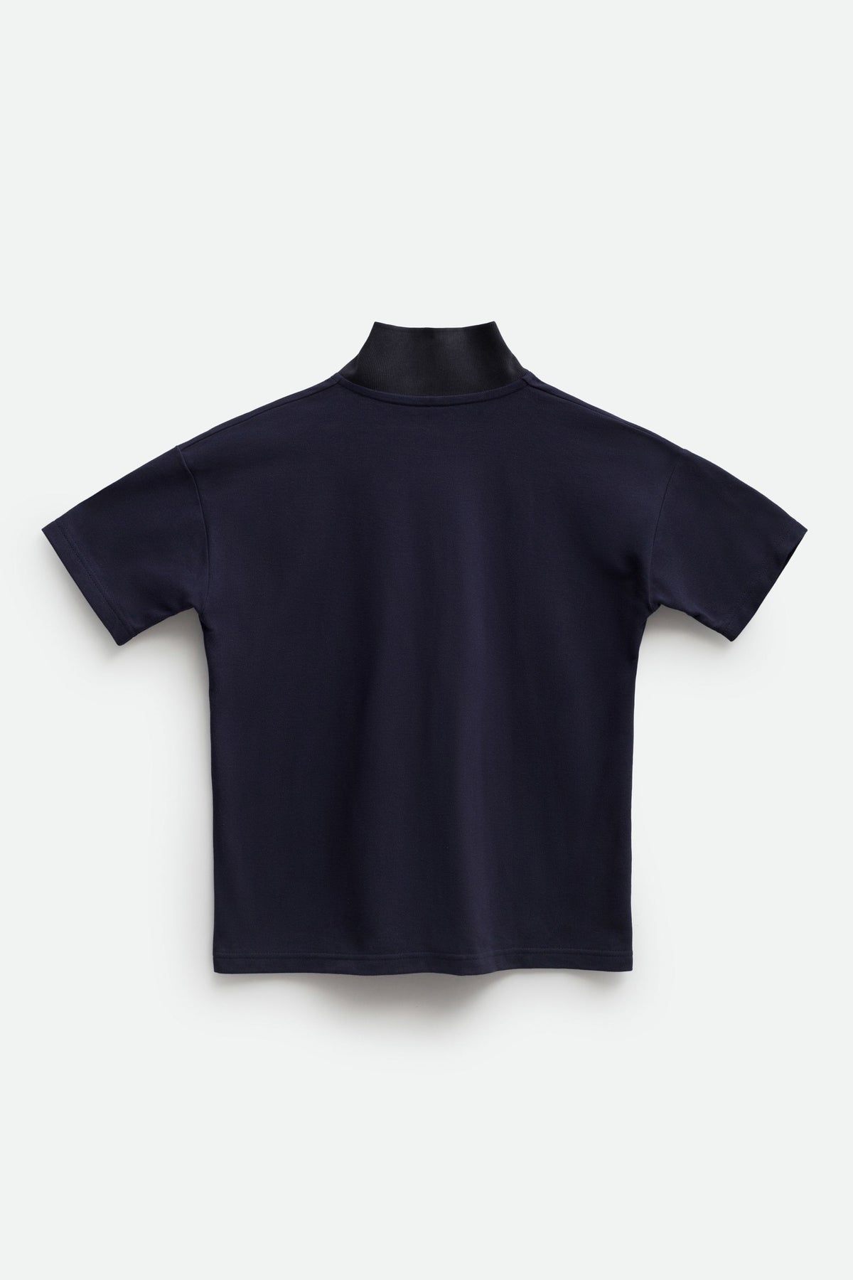 SQUARE NECK POLO (dark ink navy) - Bessette