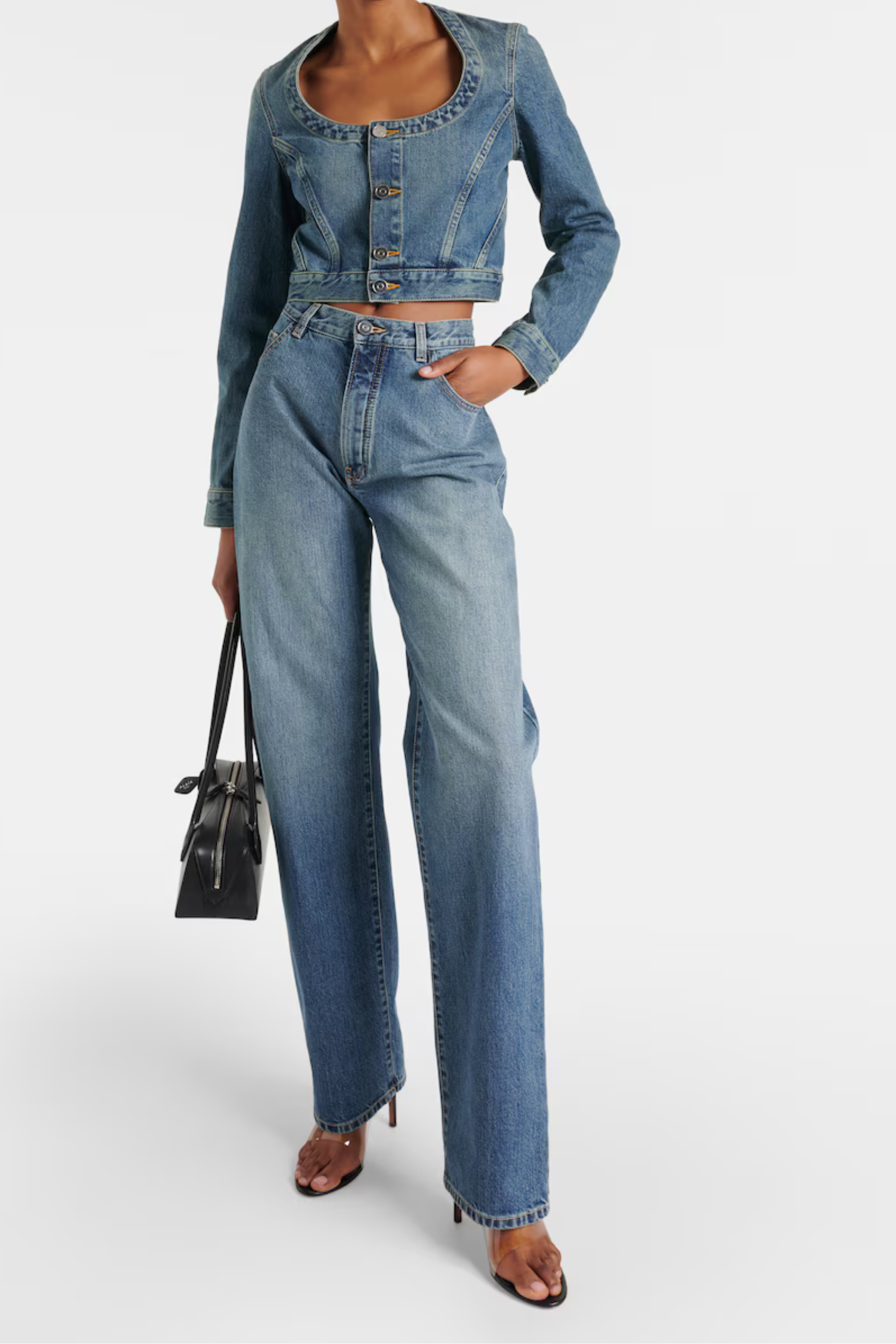 Cropped Denim Jacket