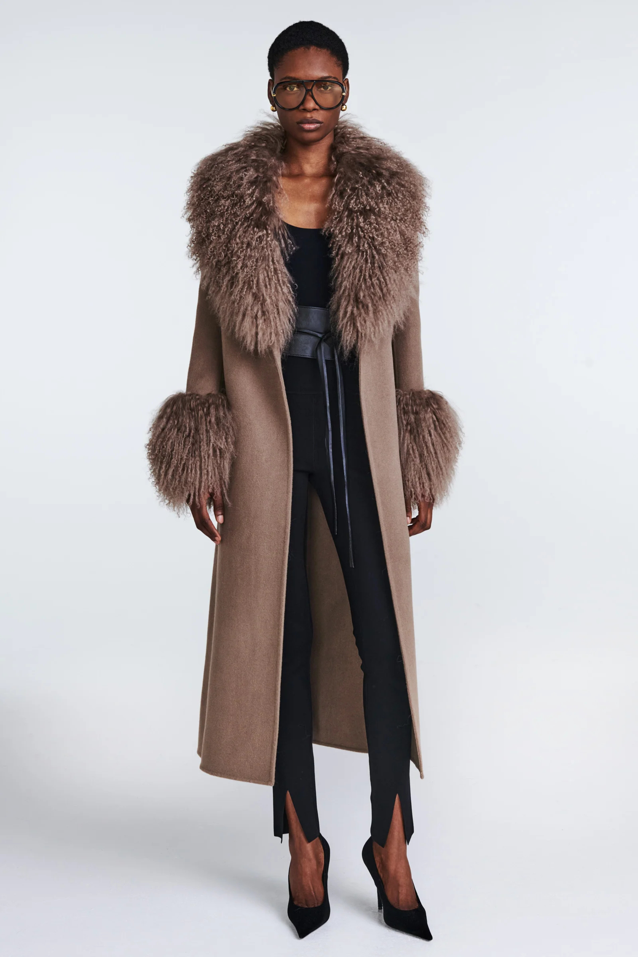 Lily Wool Coat Truffle