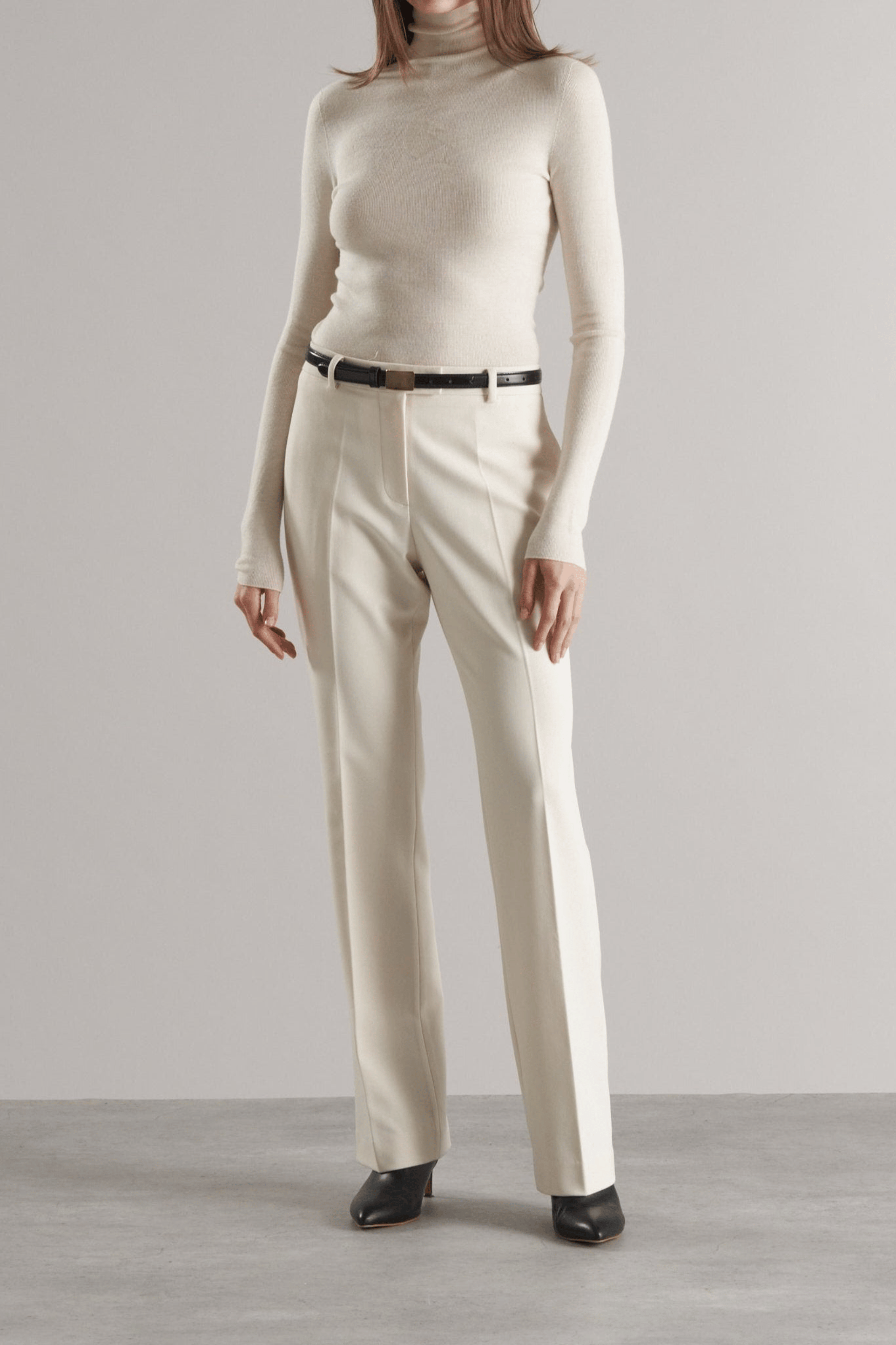 Bailie Tailored Trousers Ivory - Bessette