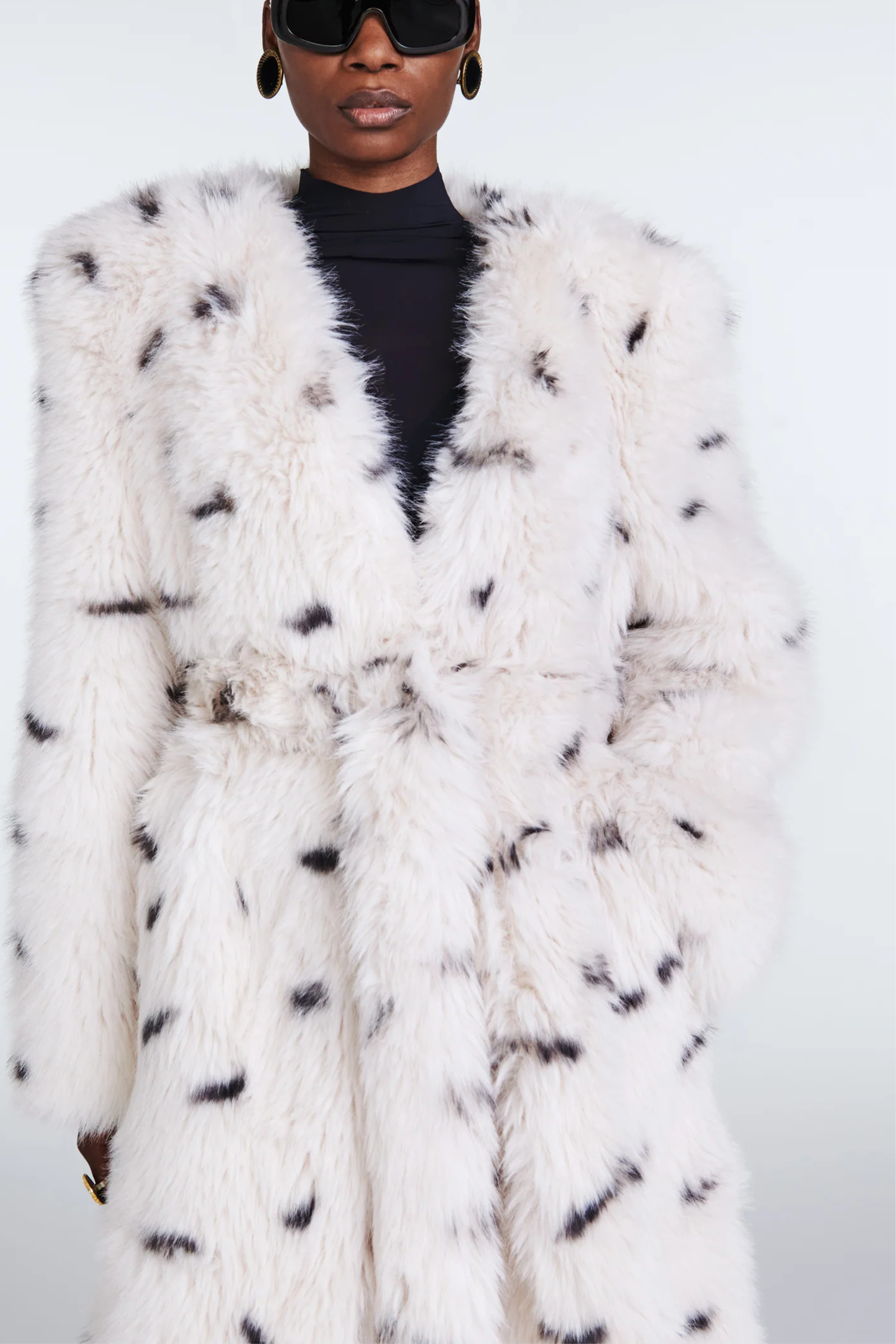 Olivia Fur Coat Dalmation