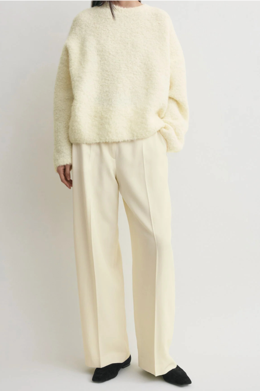 Boxy Boucle Knit