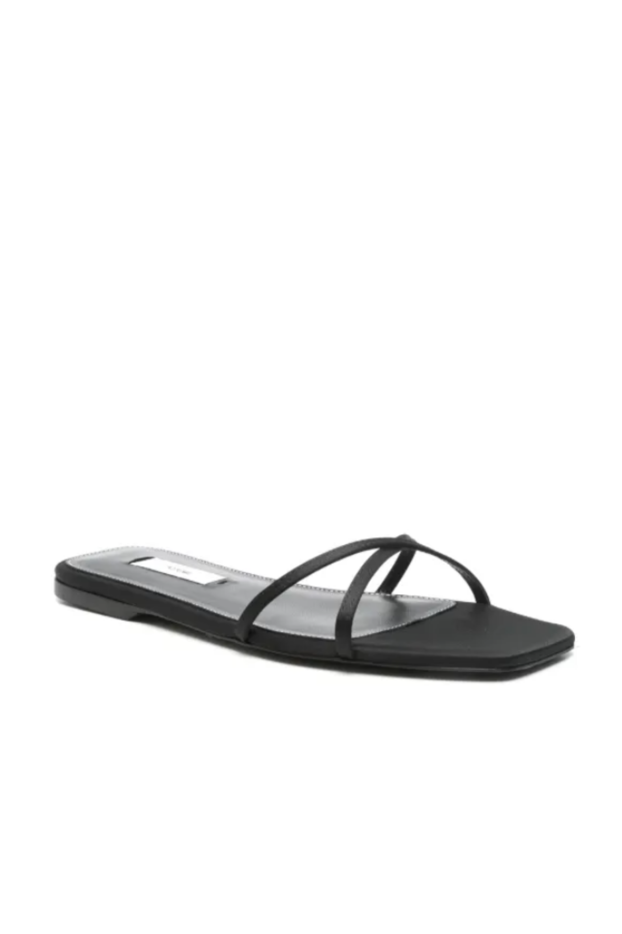 Satin Crossover Sandals