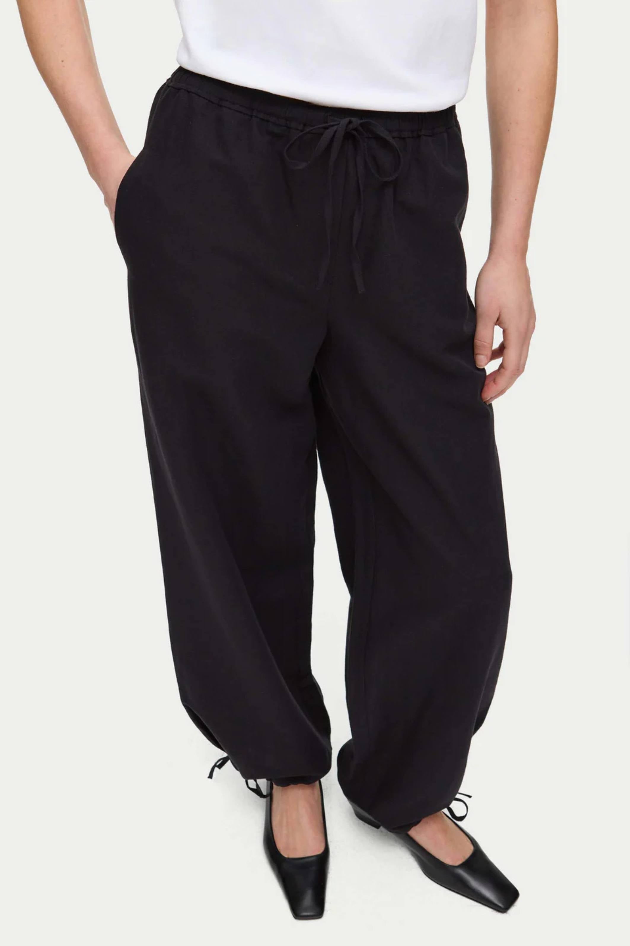 Darla Linen Tie Detail Trouser