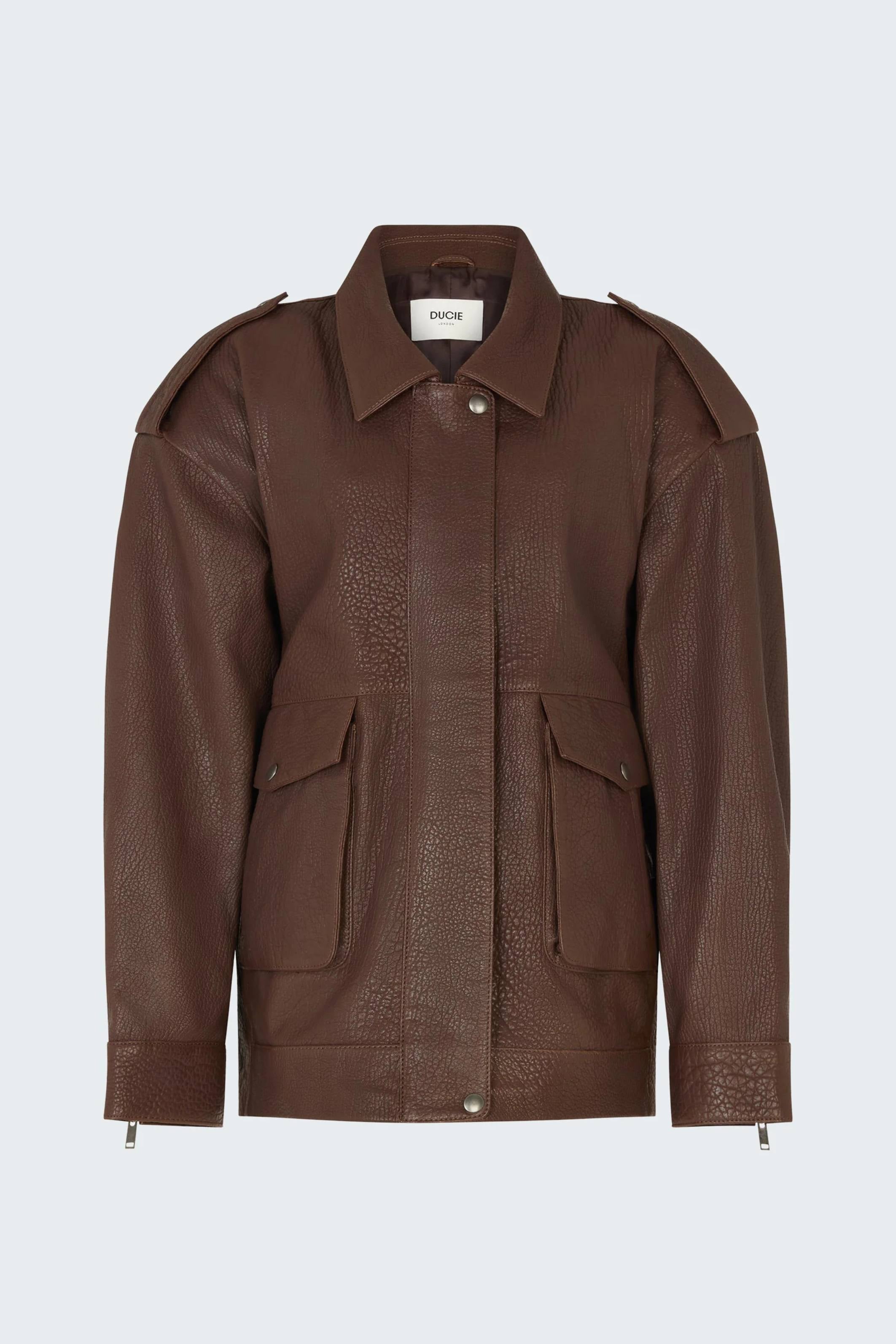 Opal Leather Jacket mocha
