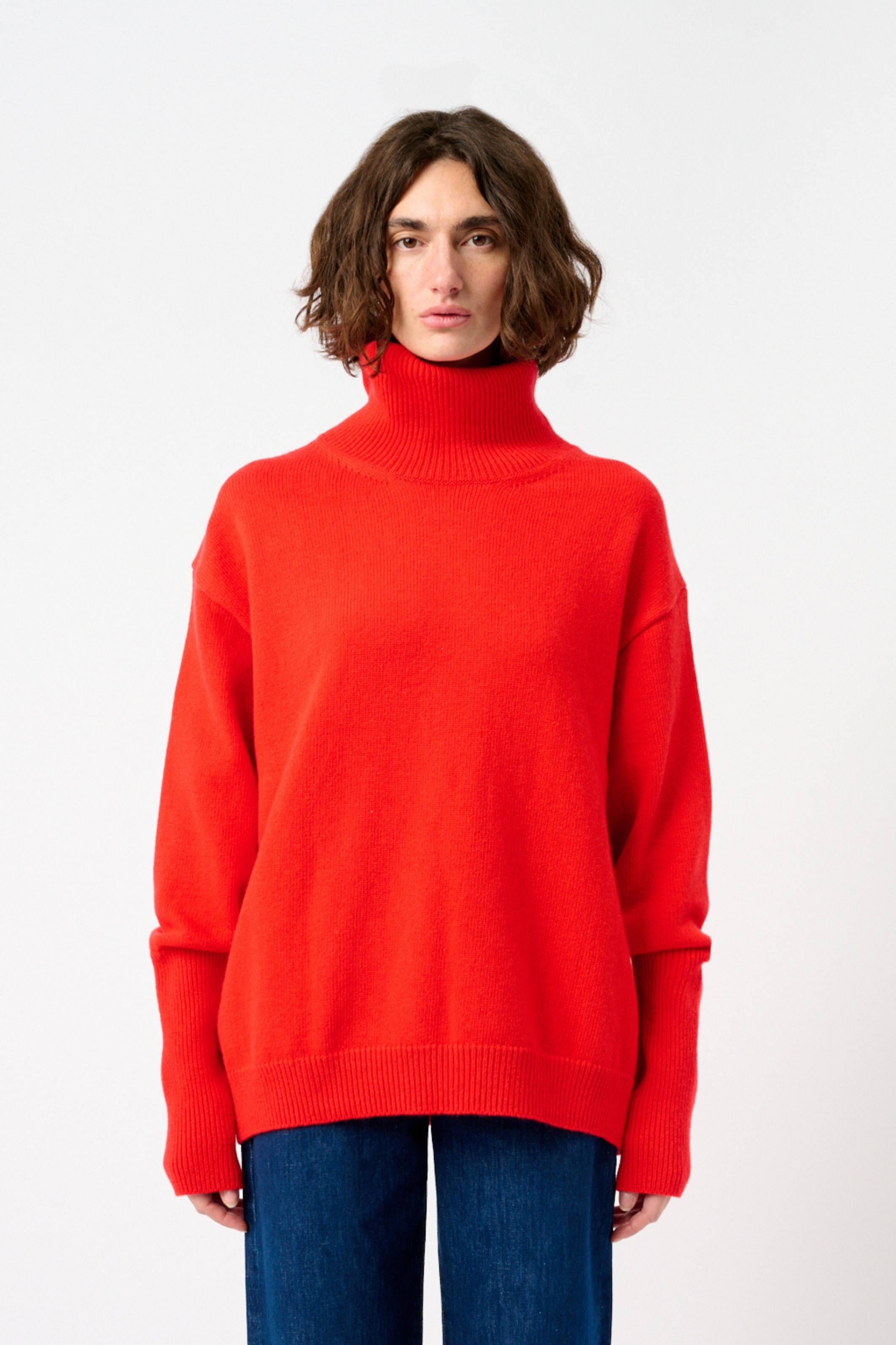 Fine Wool Knit Turtleneck-Bite Studios-Bessette