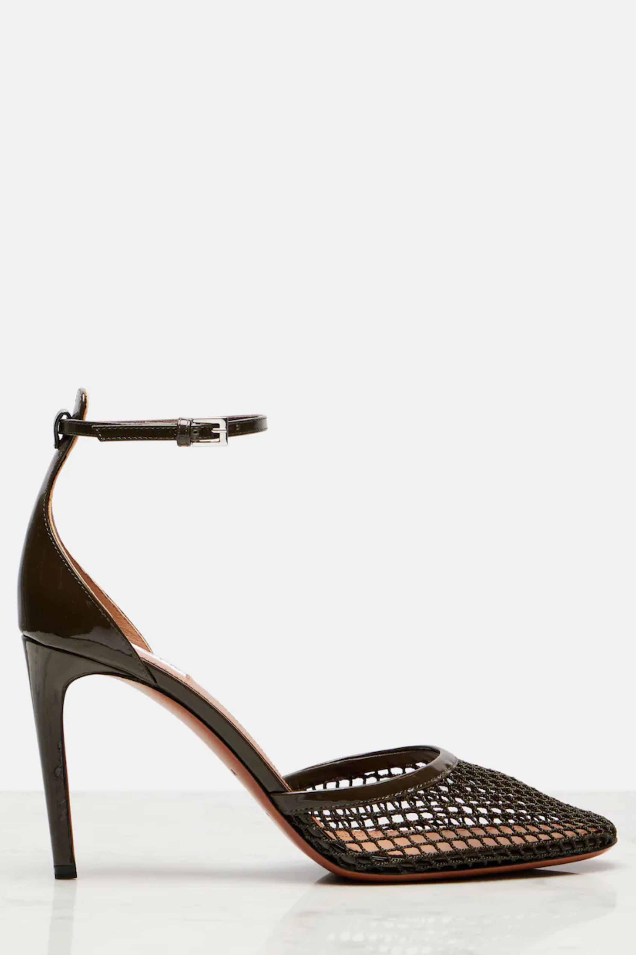 90 Mesh and Patent Leather Pumps