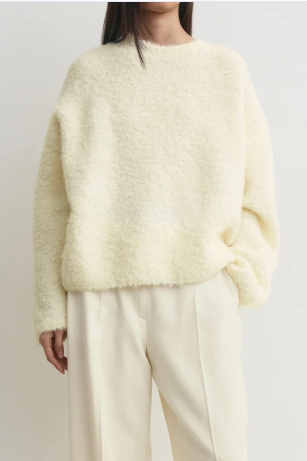 Boxy Boucle Knit