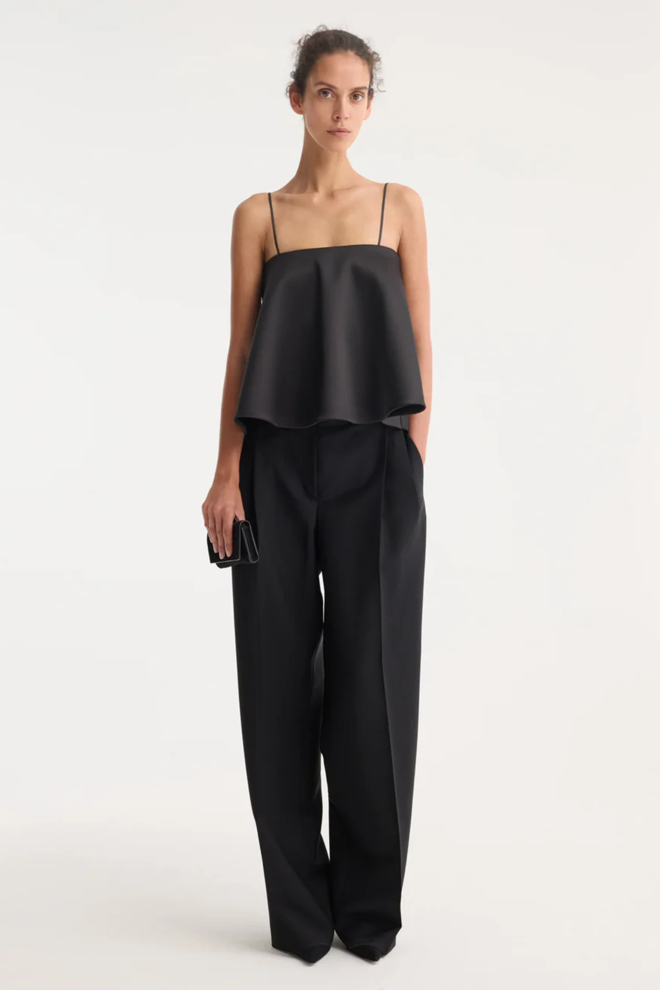 Peplum satin top - Bessette
