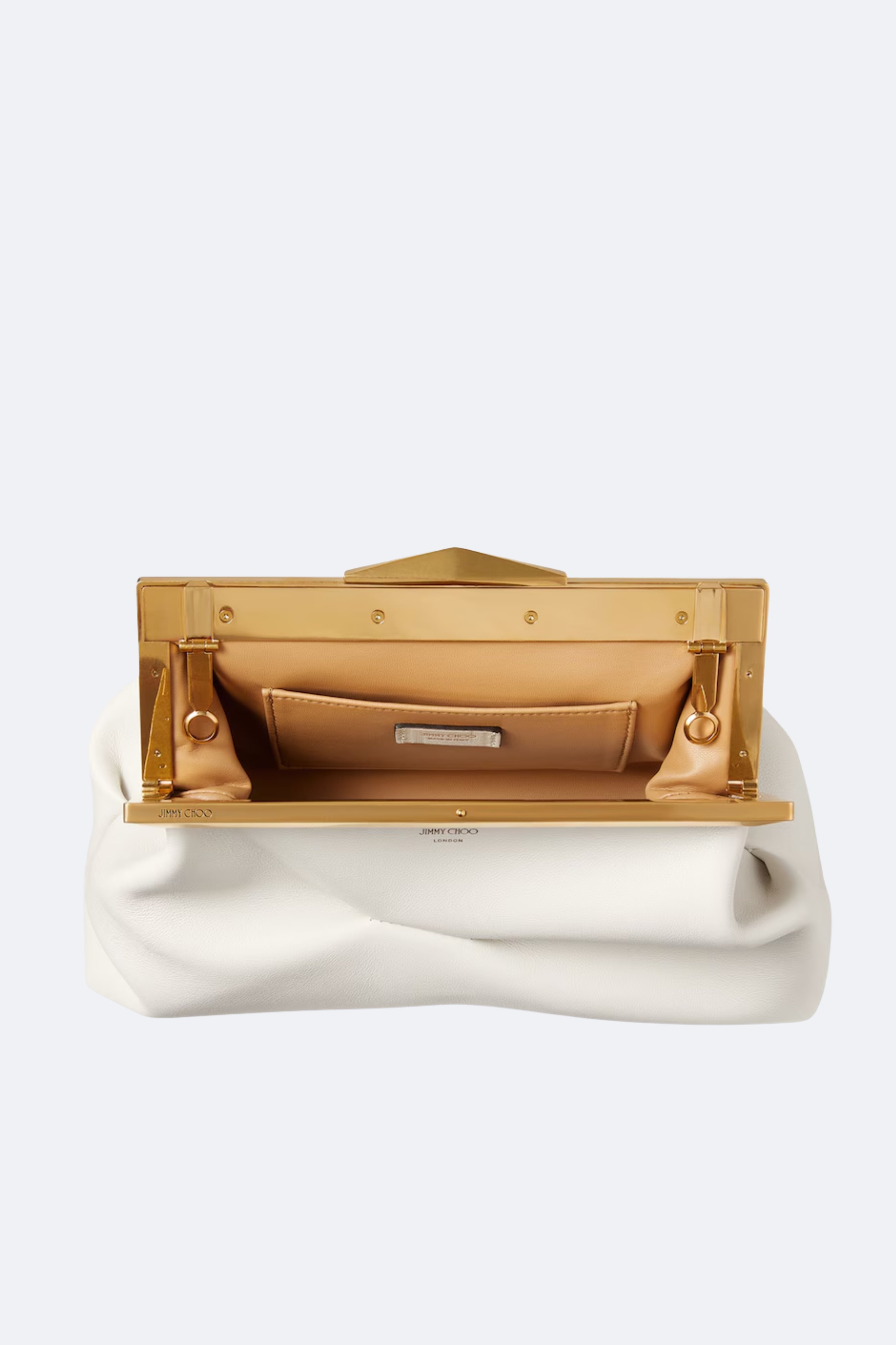 Jimmy Choo Small Diamond Frame Soft Leather Clutch - Bessette