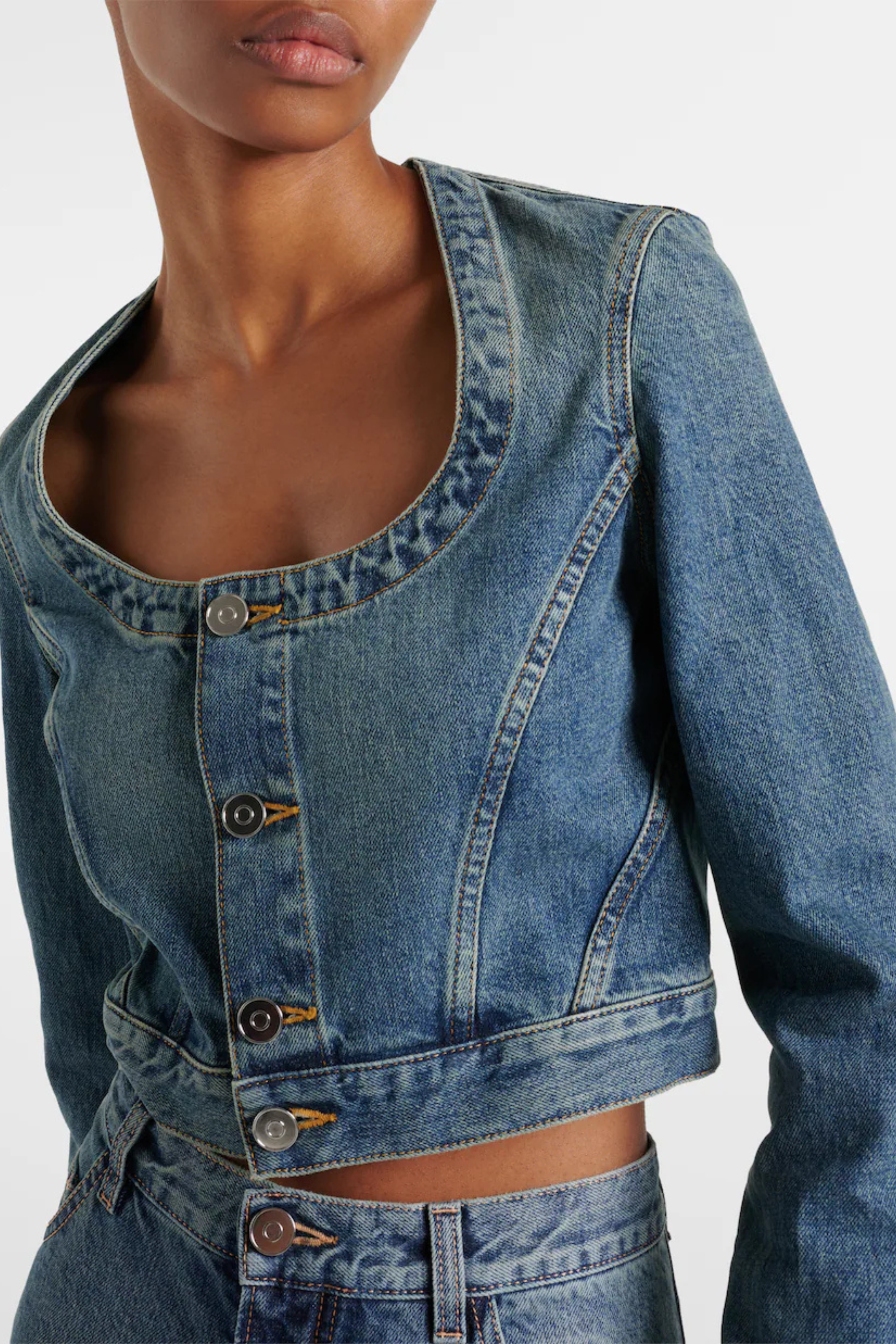 Cropped Denim Jacket
