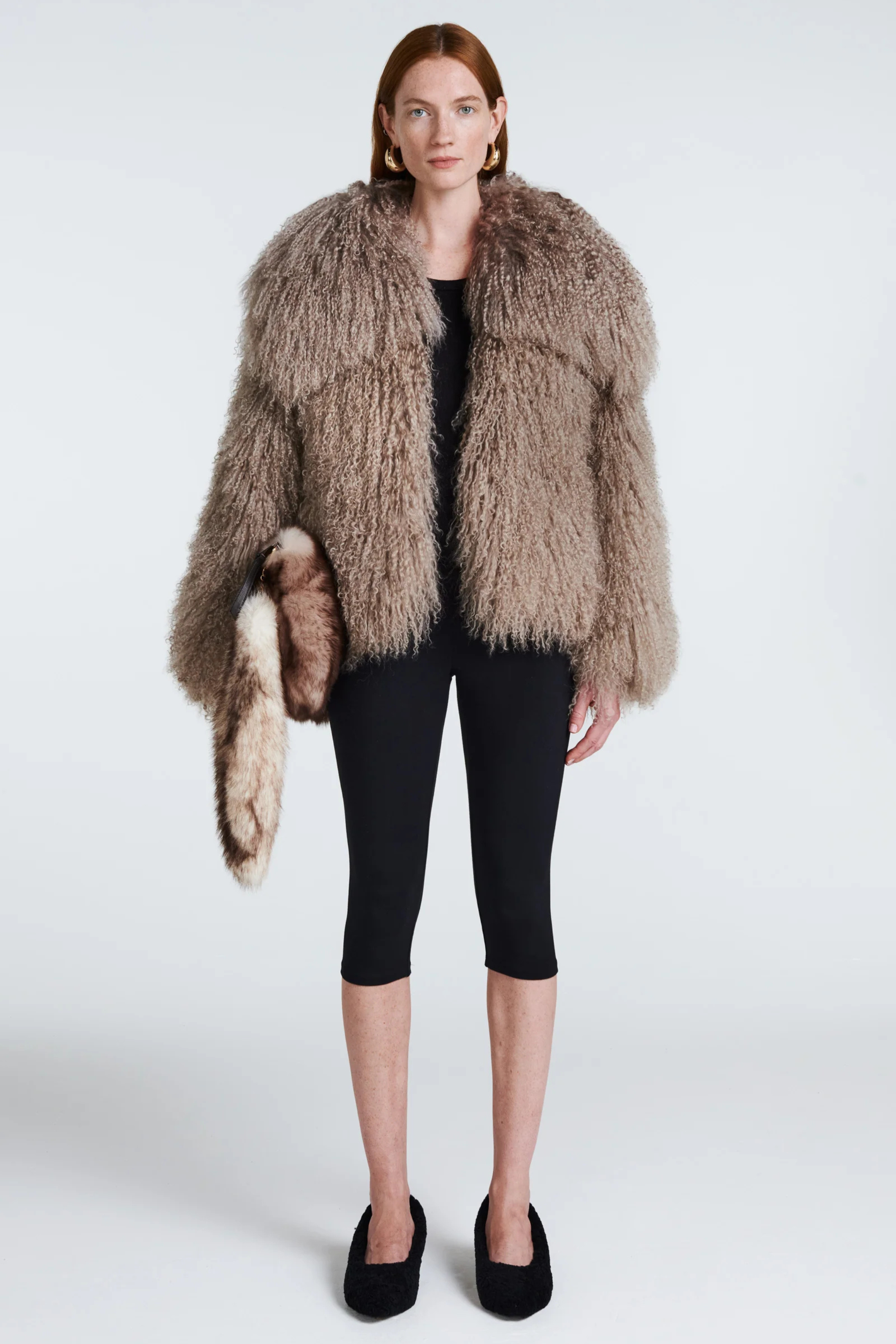 Neve shearling Jacket Mushroom Mist