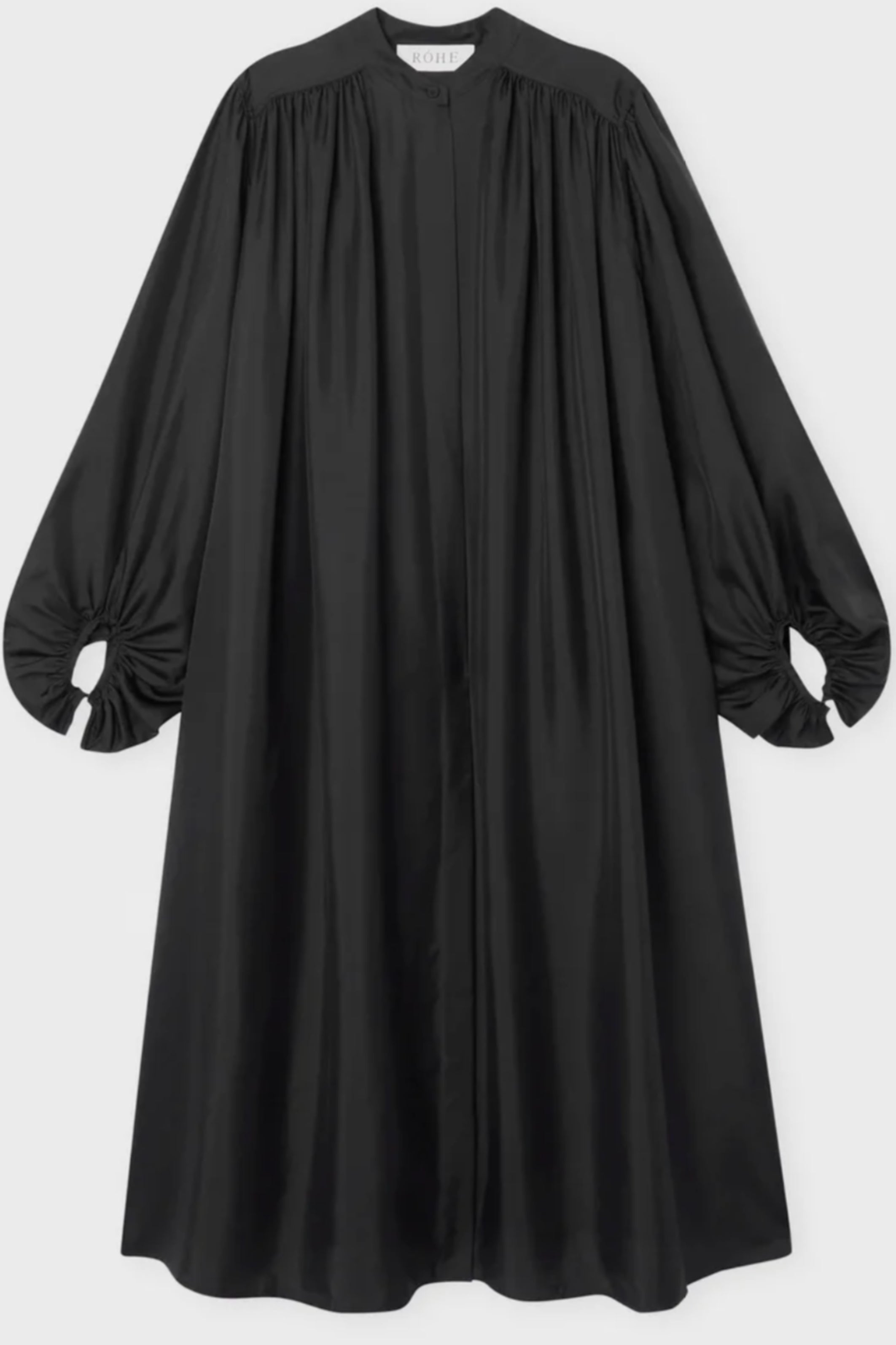 Oversized ramie maxi dress