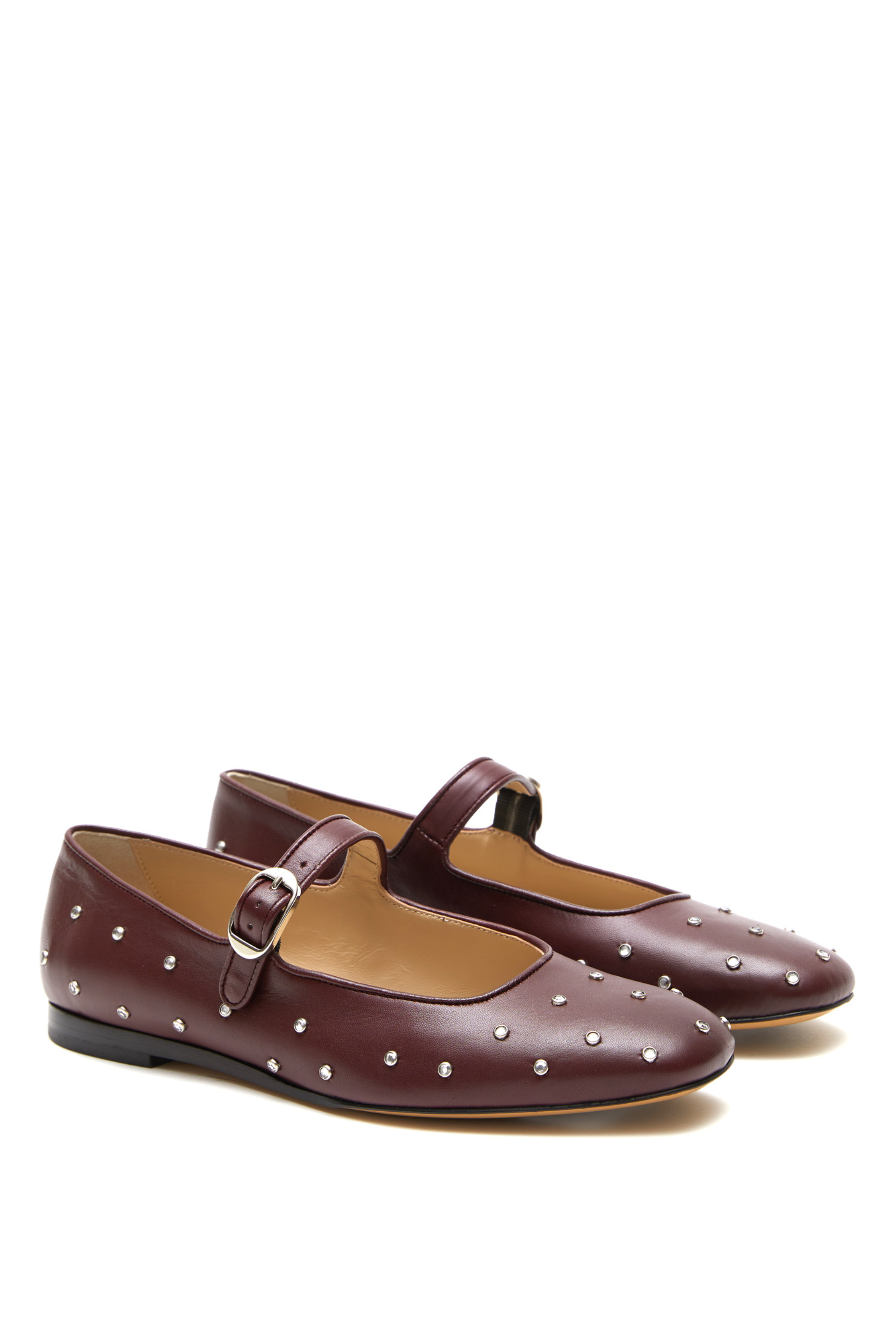 Le Monde Béryl Mary Jane Oxblood Crystal - Bessette