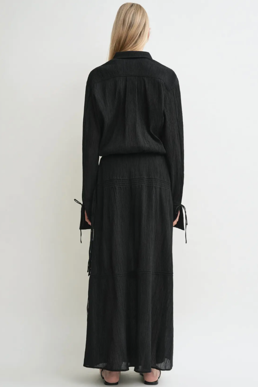Drawstring Shirt Black