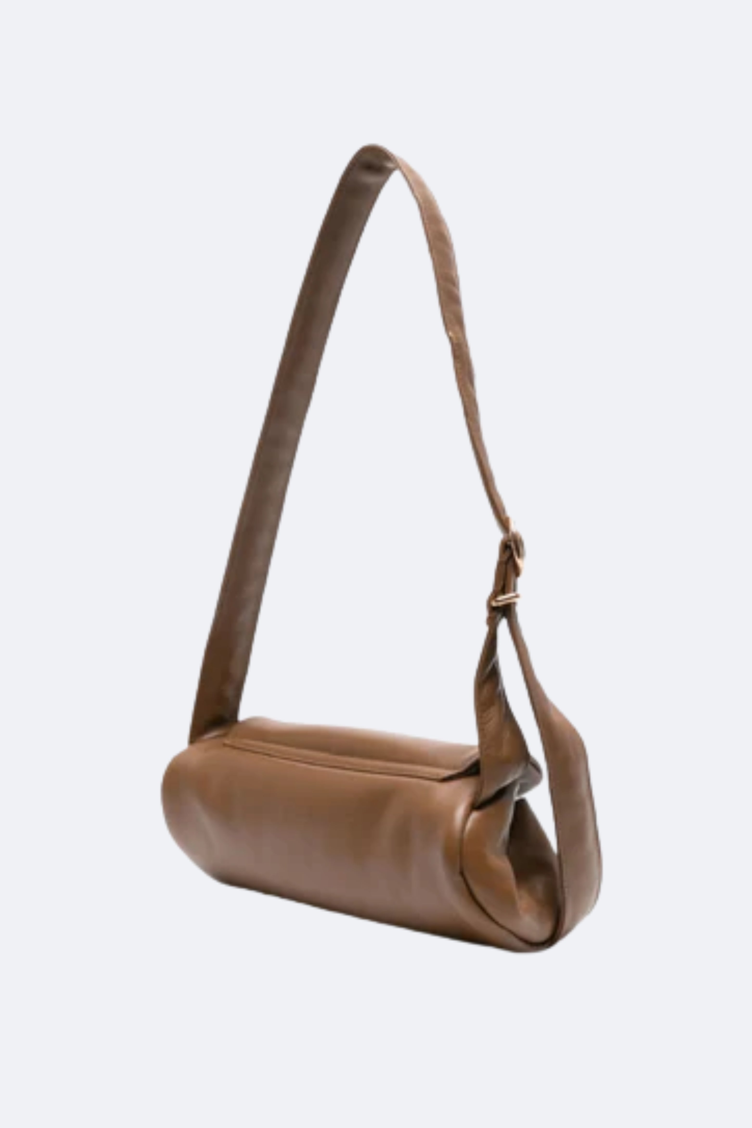 Jil Sander Cinnamon Small Cannolo Padded Leather Shoulder Bag