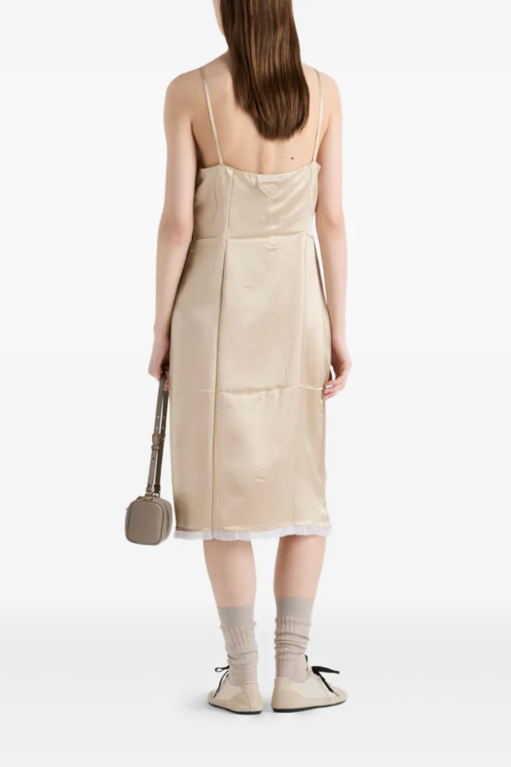 Satin Crepe Midi Dress