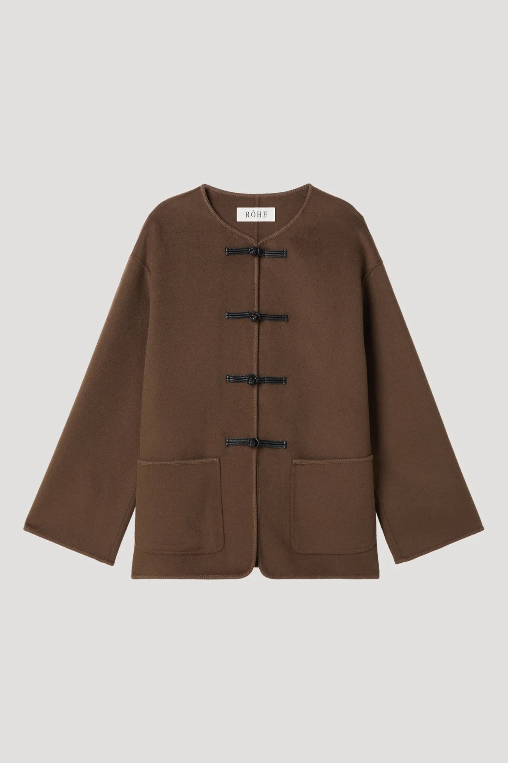 Double faced wool pankou jacket Taupe