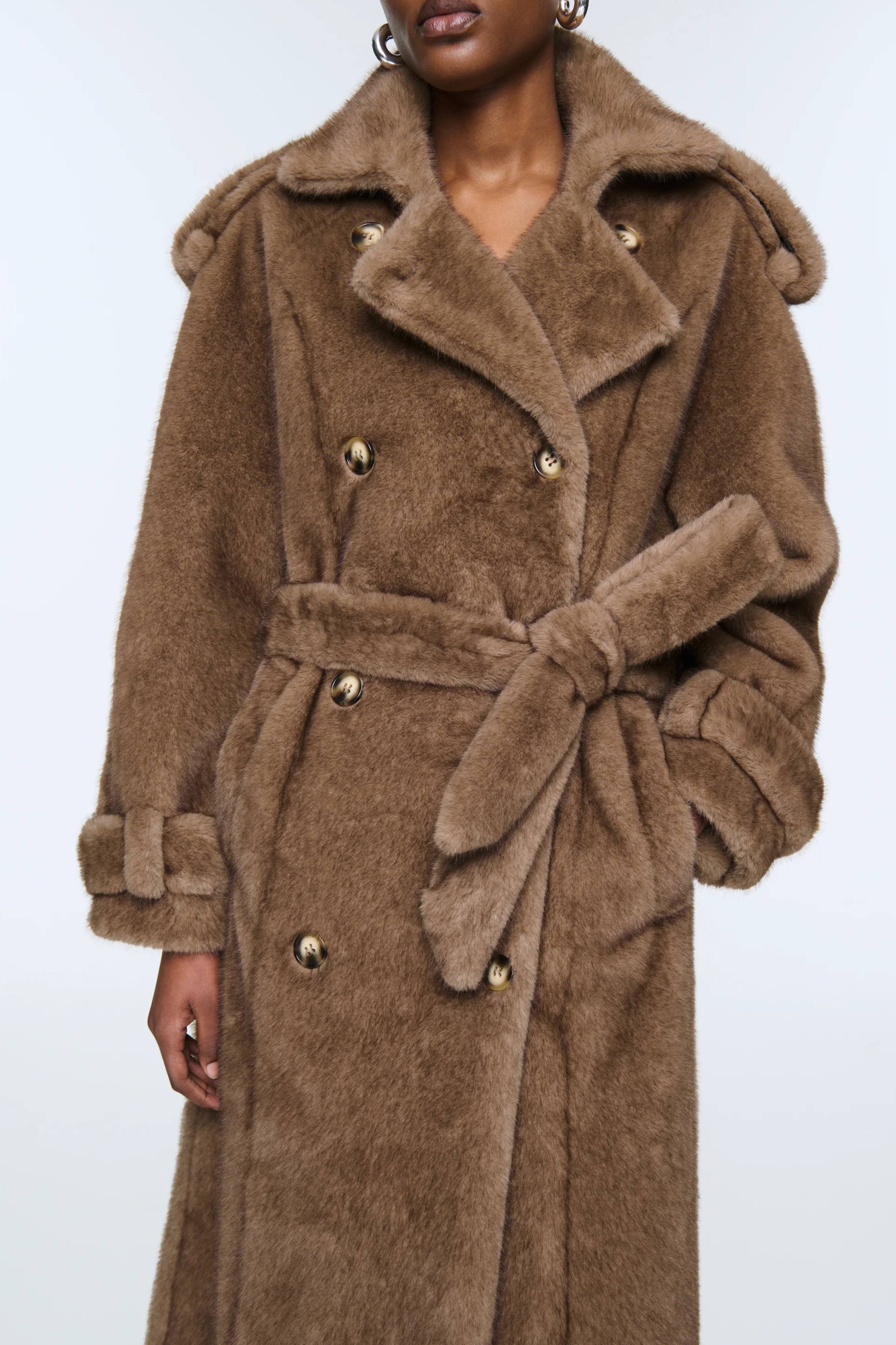 Thalia Fur Coat chestnut