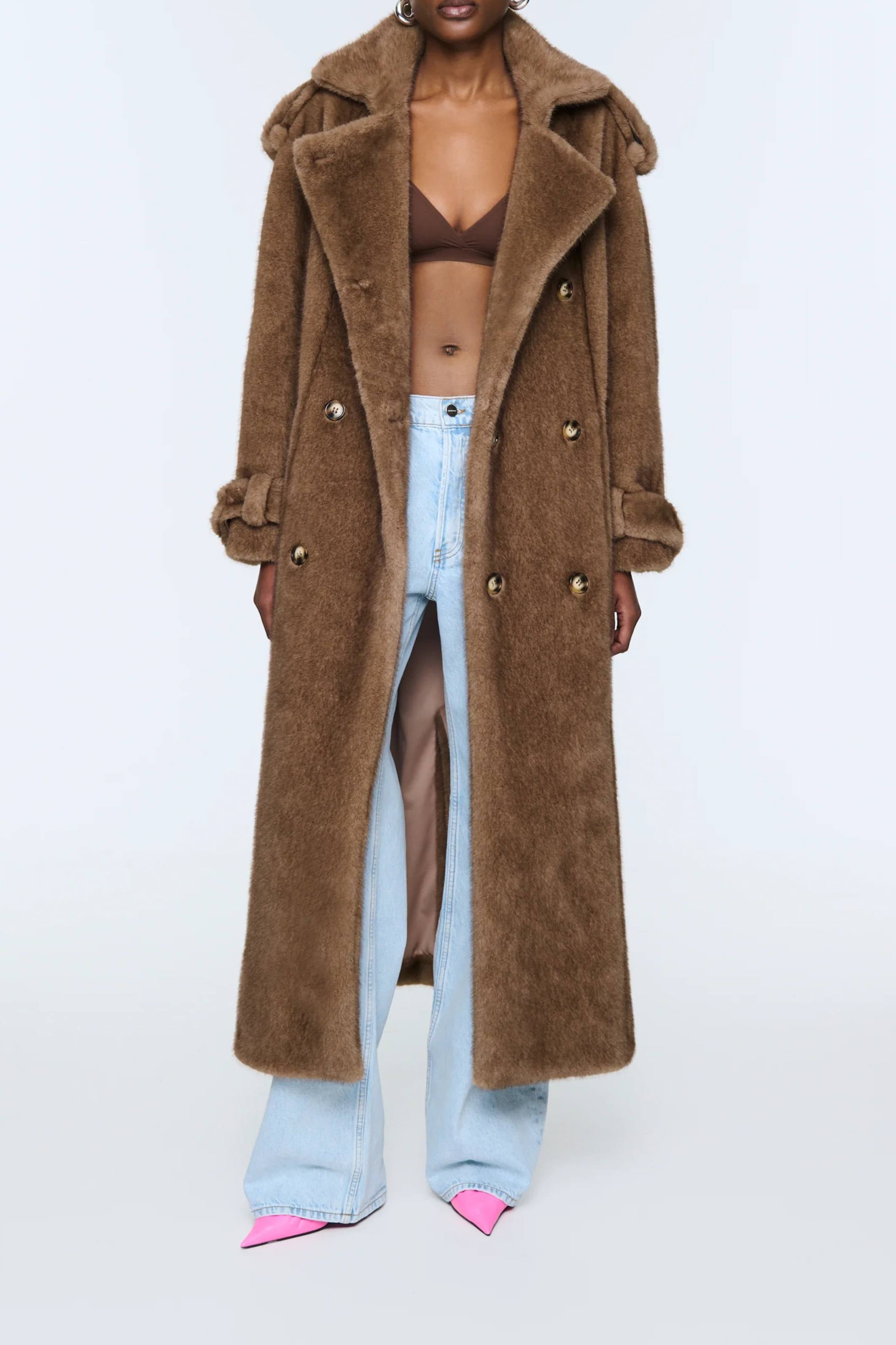 Thalia Fur Coat chestnut